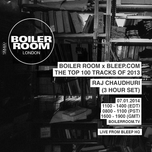 Flyer for event Bleep.com 100 Tracks / 2013 Showcase.