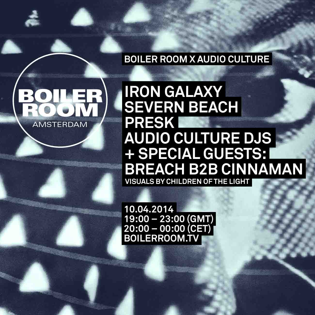 Flyer for event Amsterdam X Audio Culture .