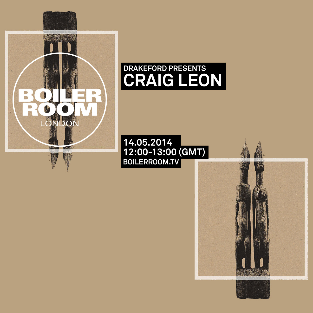 Flyer for event London: Drakeford Presents Craig Leon.