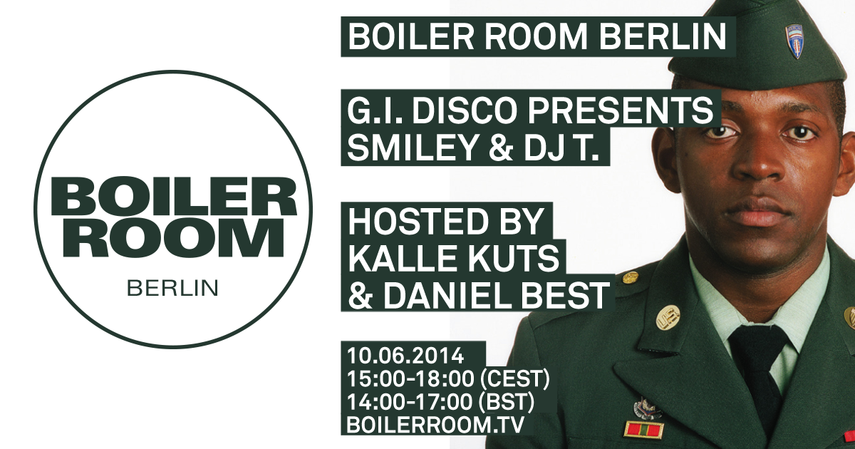 Flyer for event Berlin: G.I. Disco Present Smiley & DJ T.
