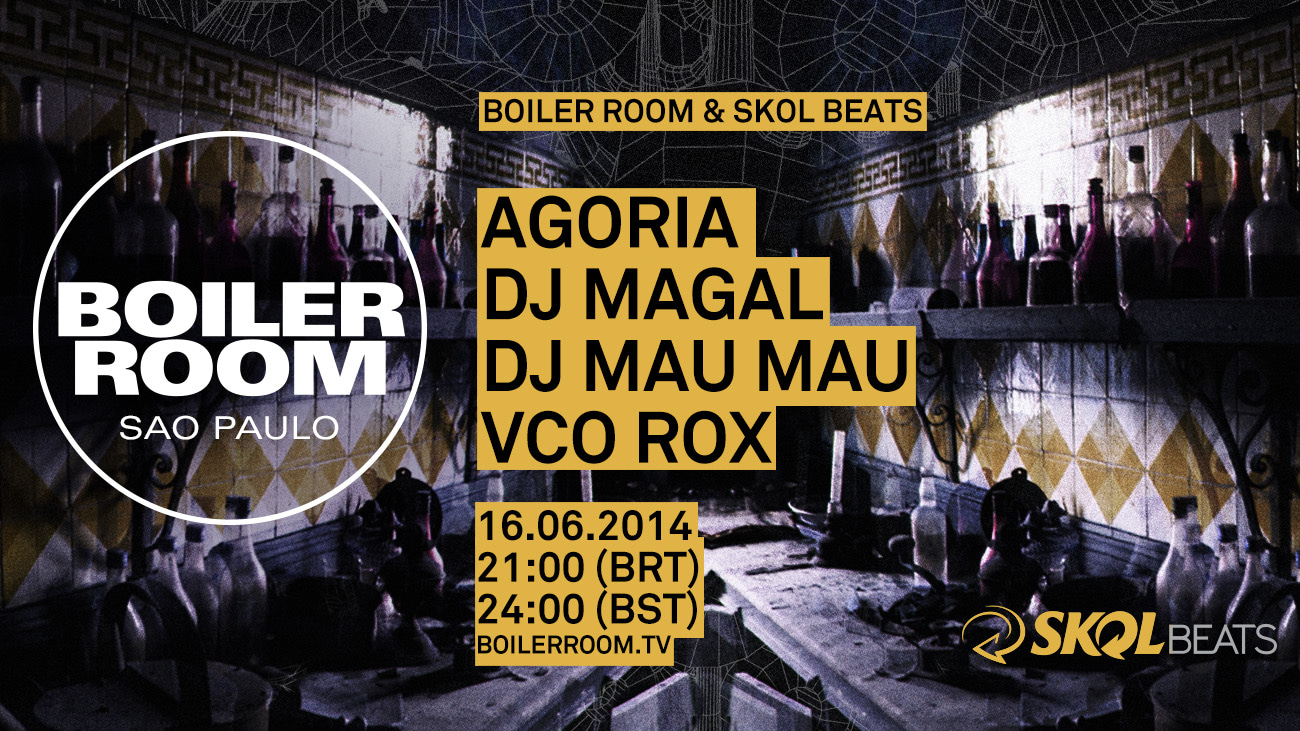 Flyer for event Boiler Room Brazil X Skol Beats .