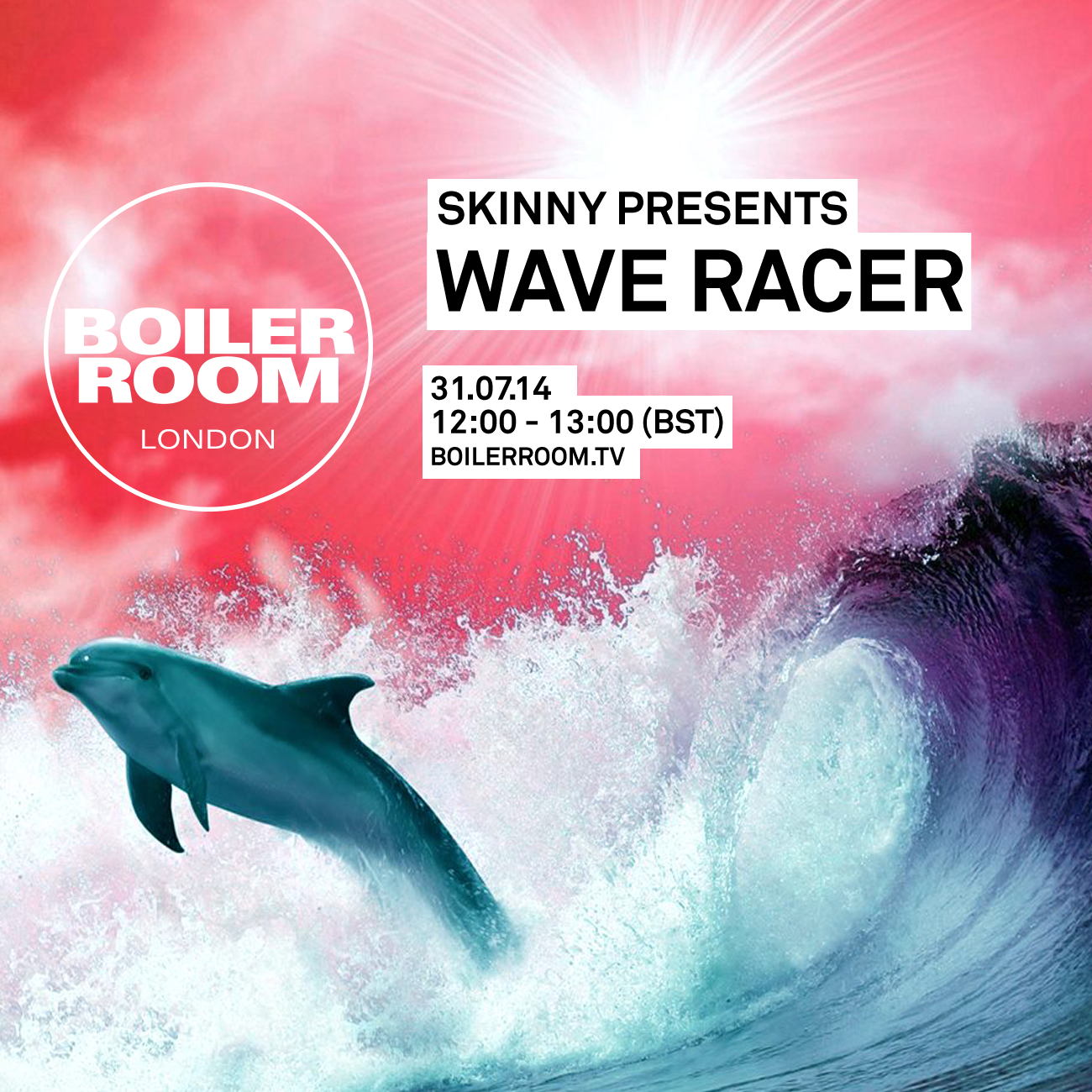 Flyer for event Skinny Presents: Wave Racer.