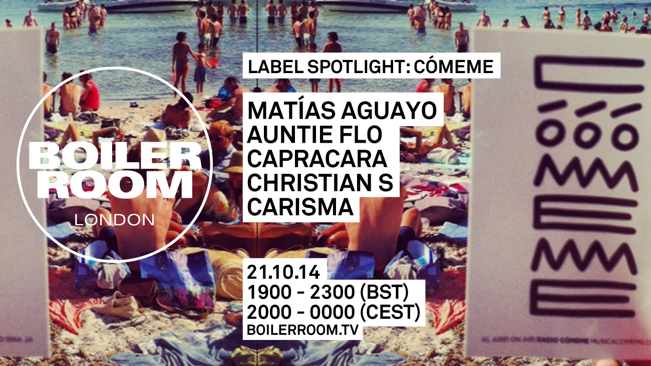 Flyer for event Label Spotlight: Comeme .