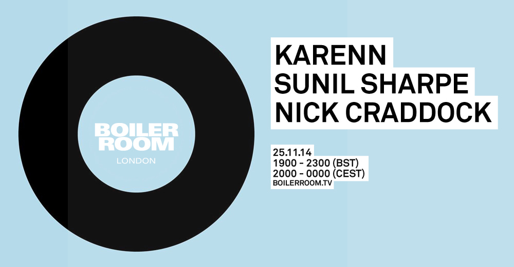 Flyer for event Karenn, Sunil Sharpe, Nick Craddock.
