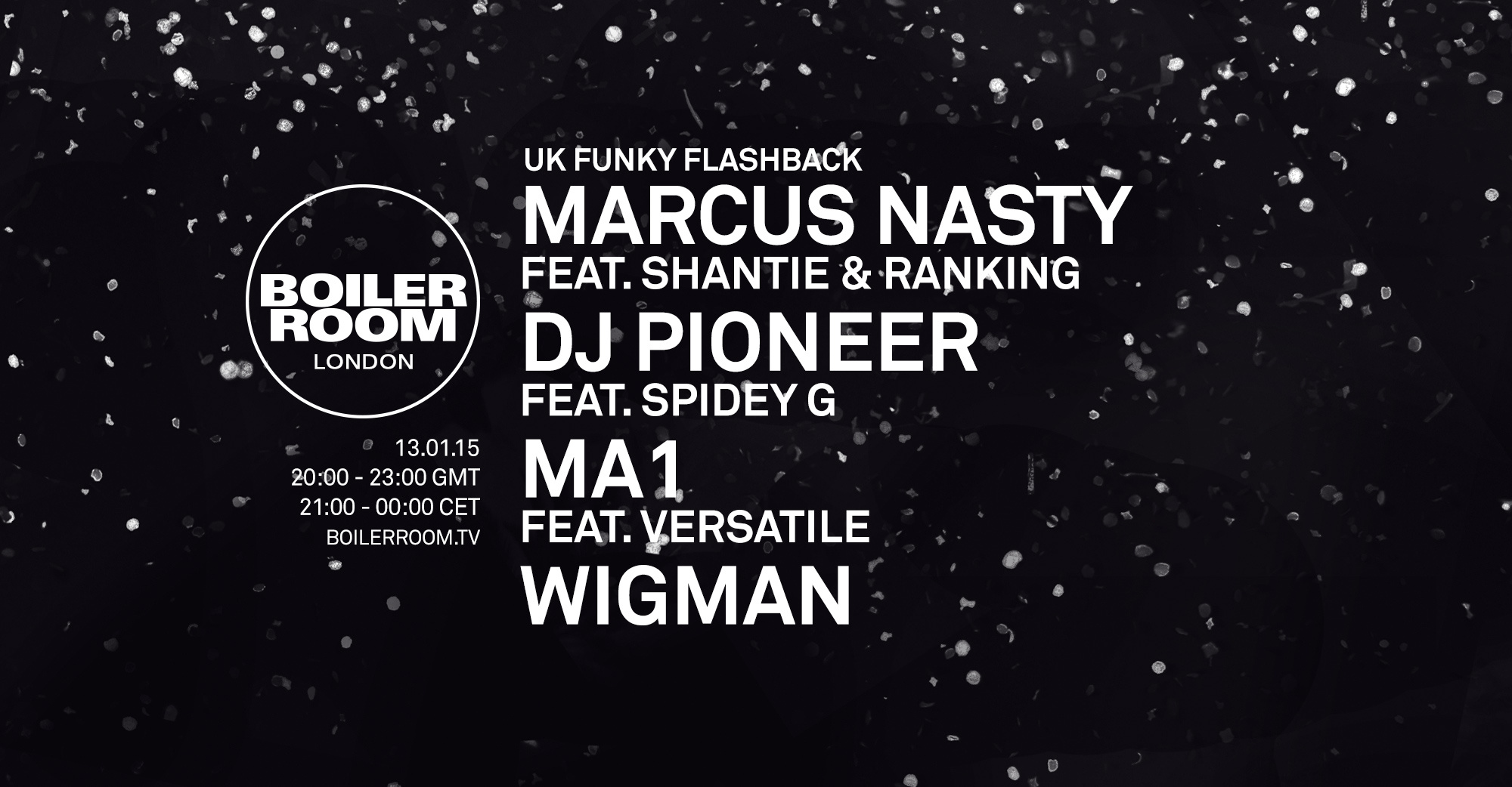 Flyer for event UK Funky Flashback.