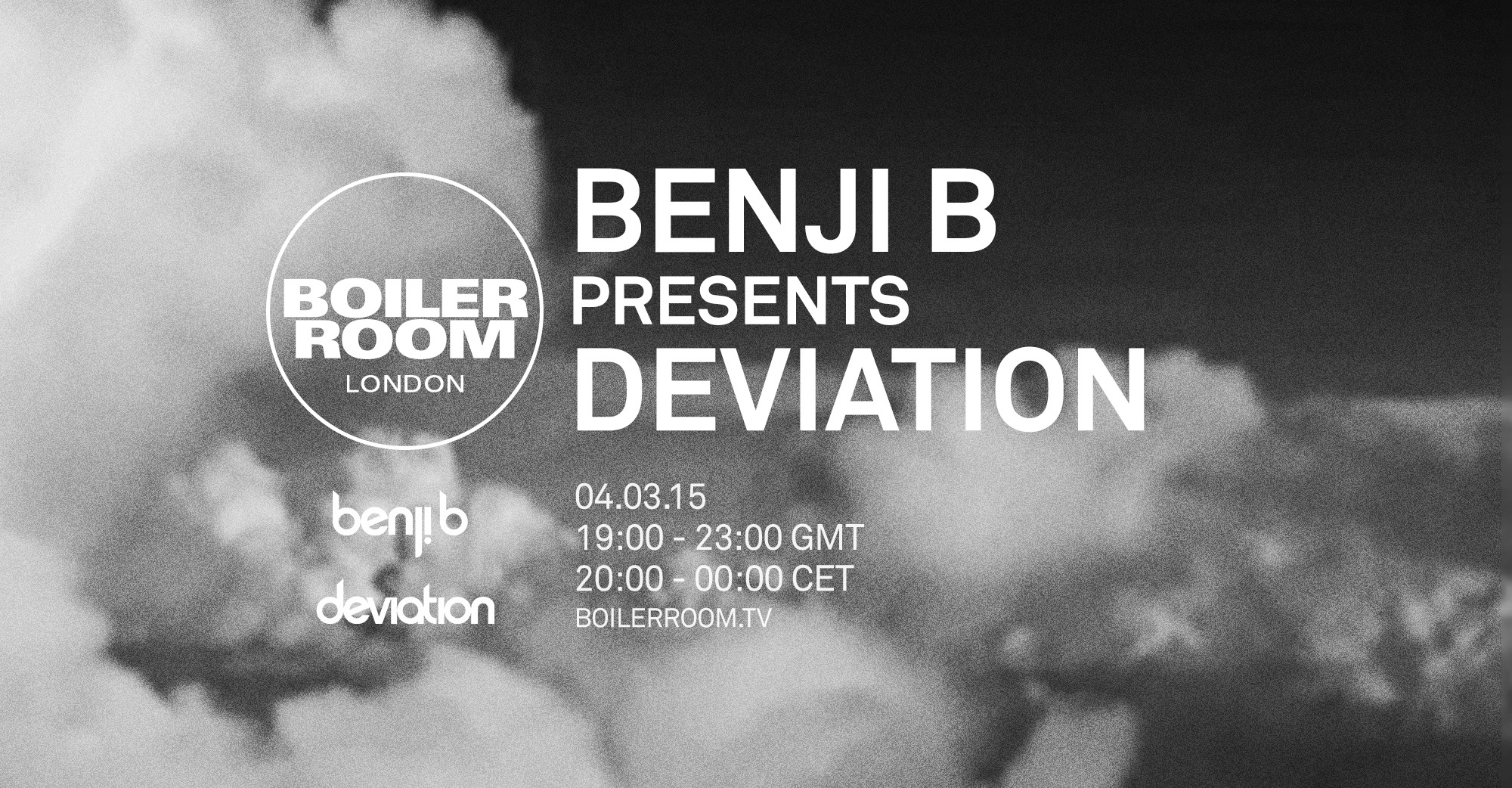 Flyer for event Benji B Presents: Deviation .