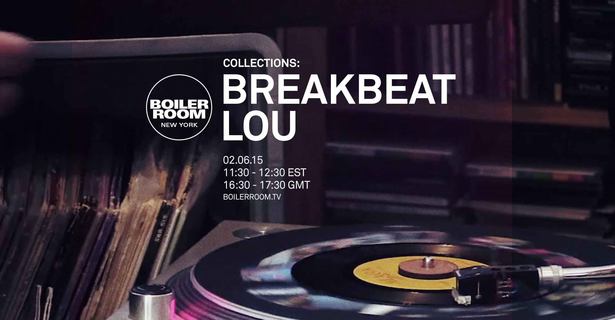 Flyer for event Collections: Breakbeat Lou .