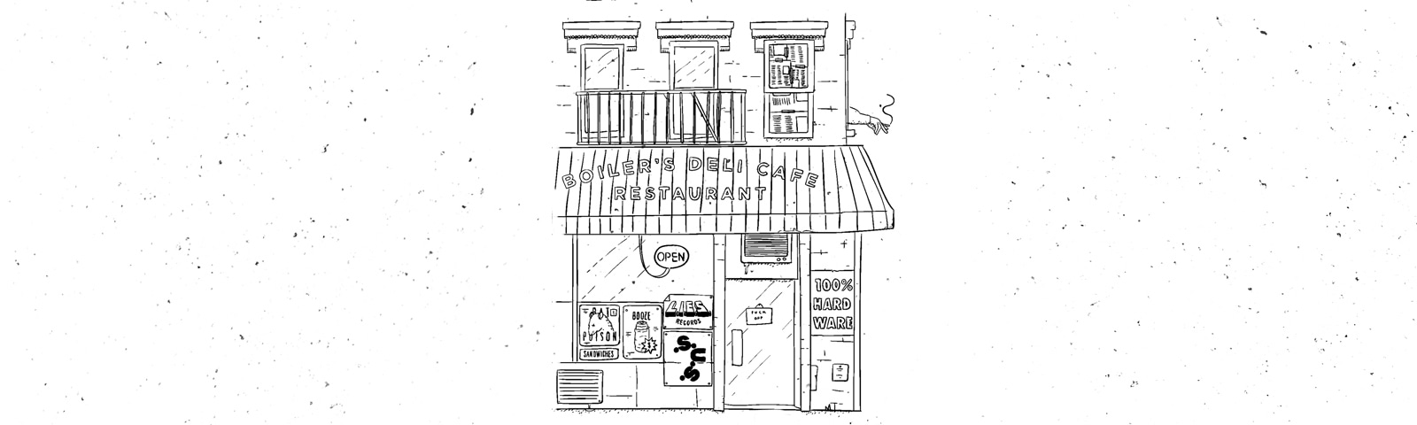 Flyer for event 100% Hardware.