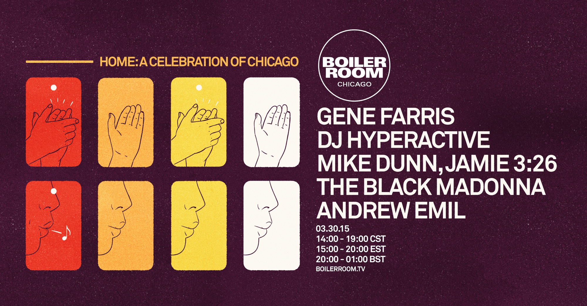 Flyer for event Home: A Celebration of Chicago, I.