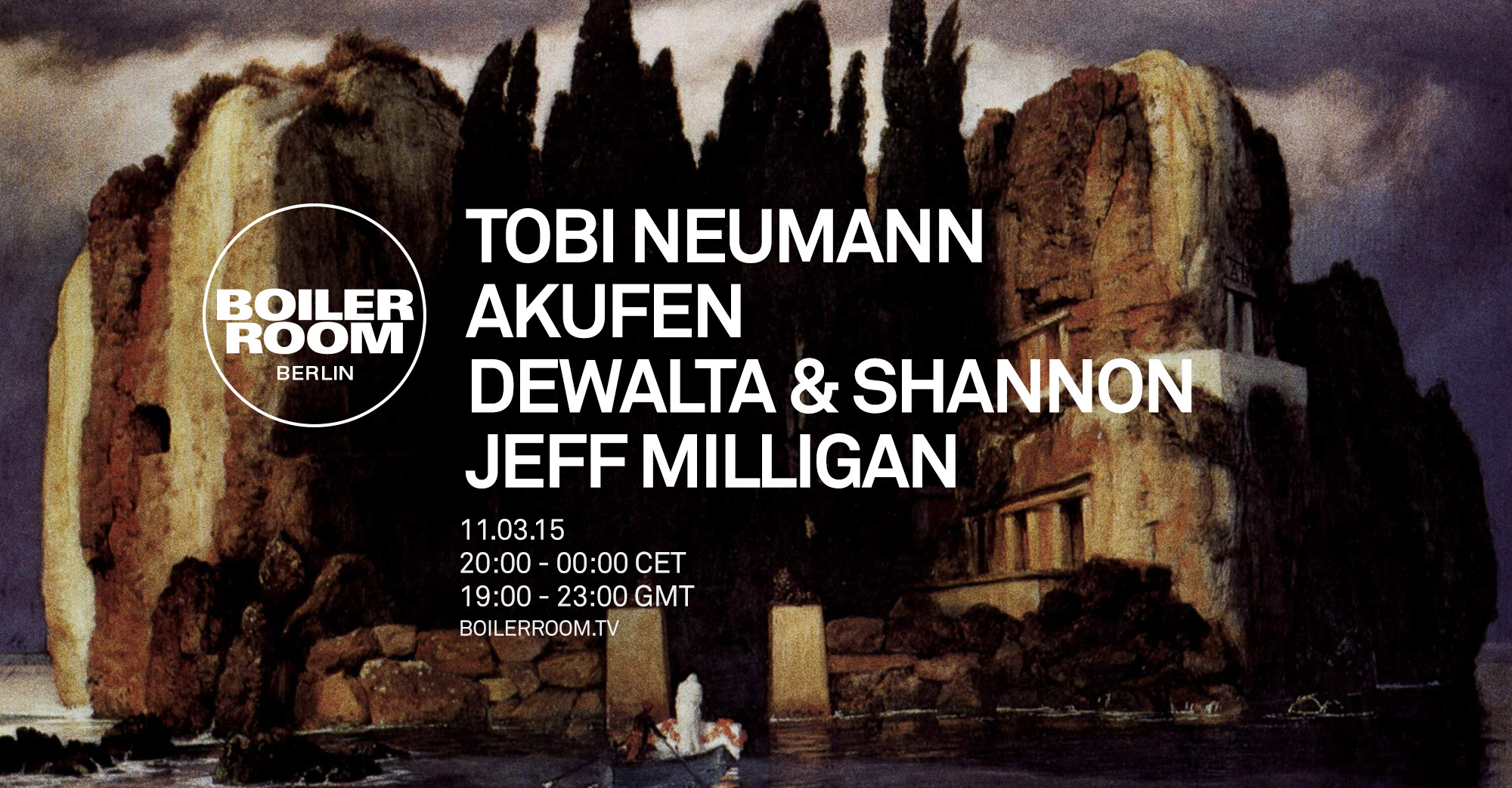 Flyer for event Berlin: Tobi Neumann, Akufen, Dewalta & Shannon, Jeff Milligan .