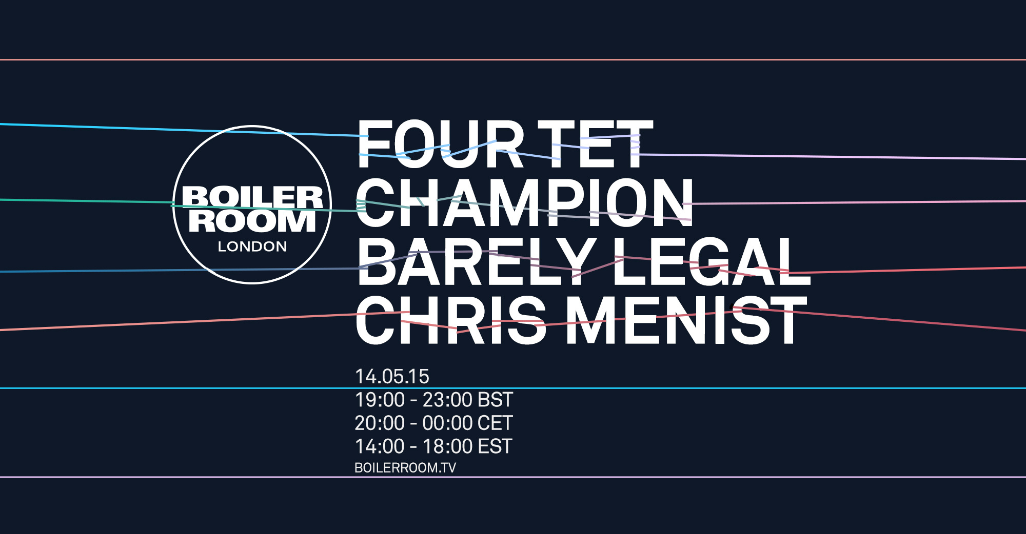 Flyer for event Four Tet & Friends.