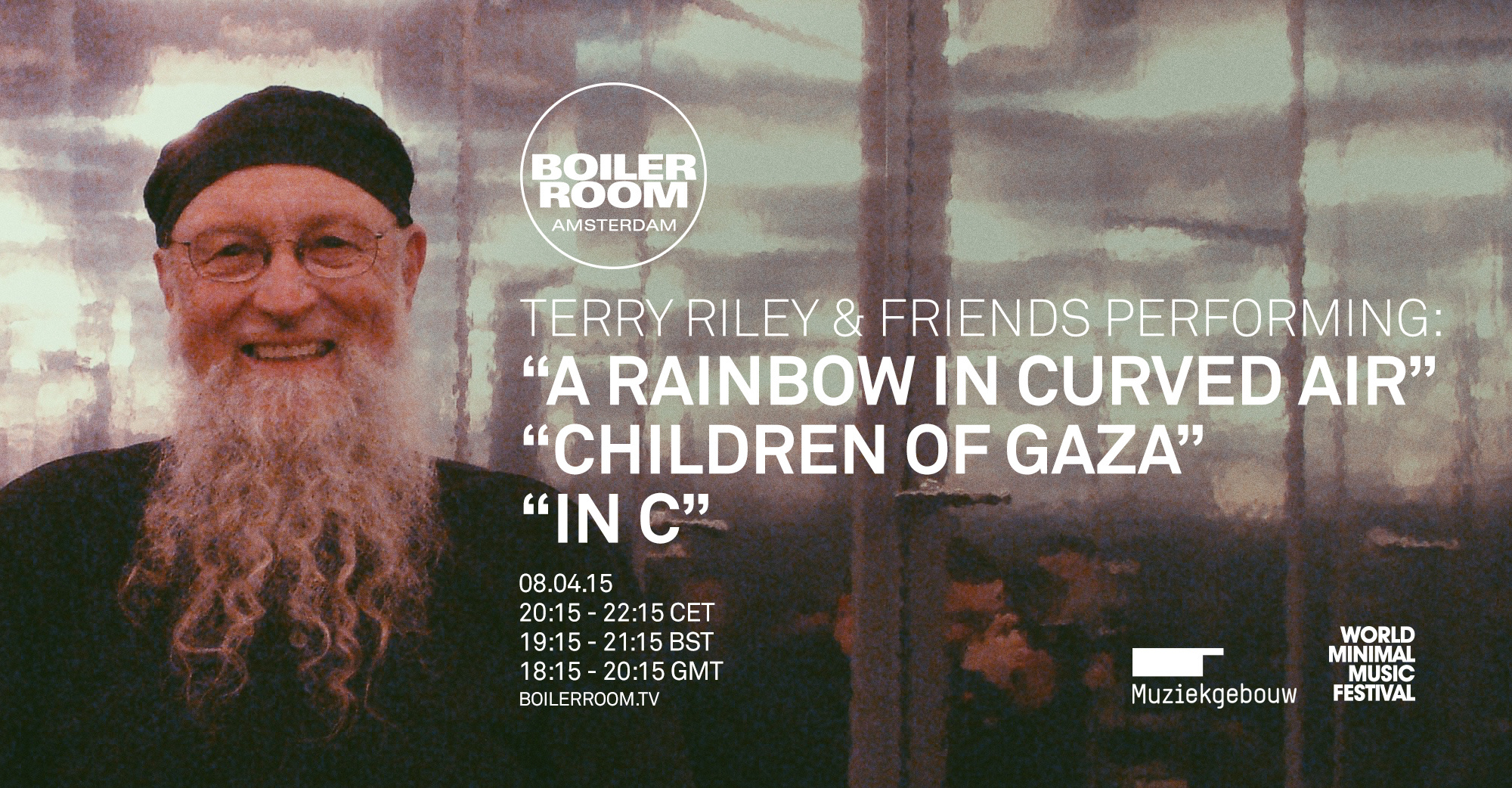Flyer for event Terry Riley & Friends.