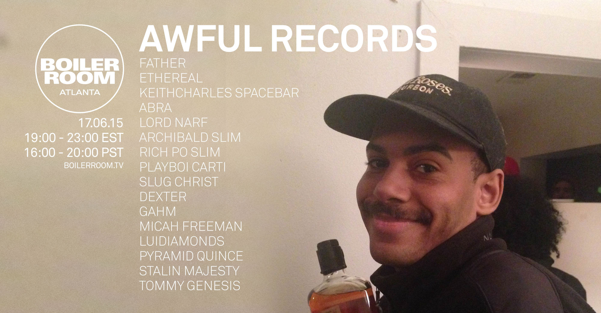 Flyer for event Awful Records.