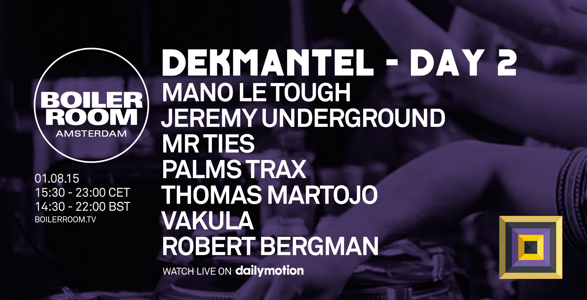 Flyer for event Dekmantel Day Two.