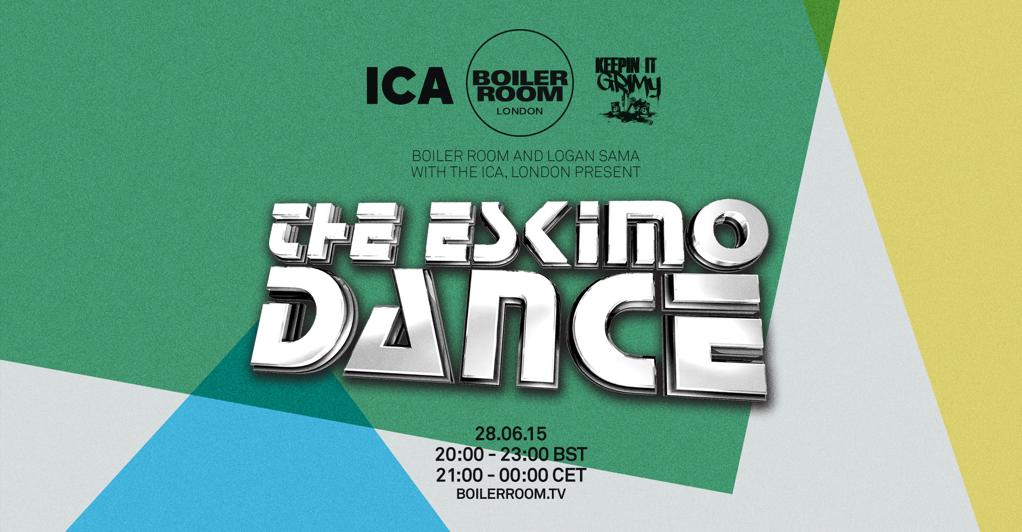 Flyer for event Boiler Room & Logan Sama With The ICA London Present: The Eskimo Dance.