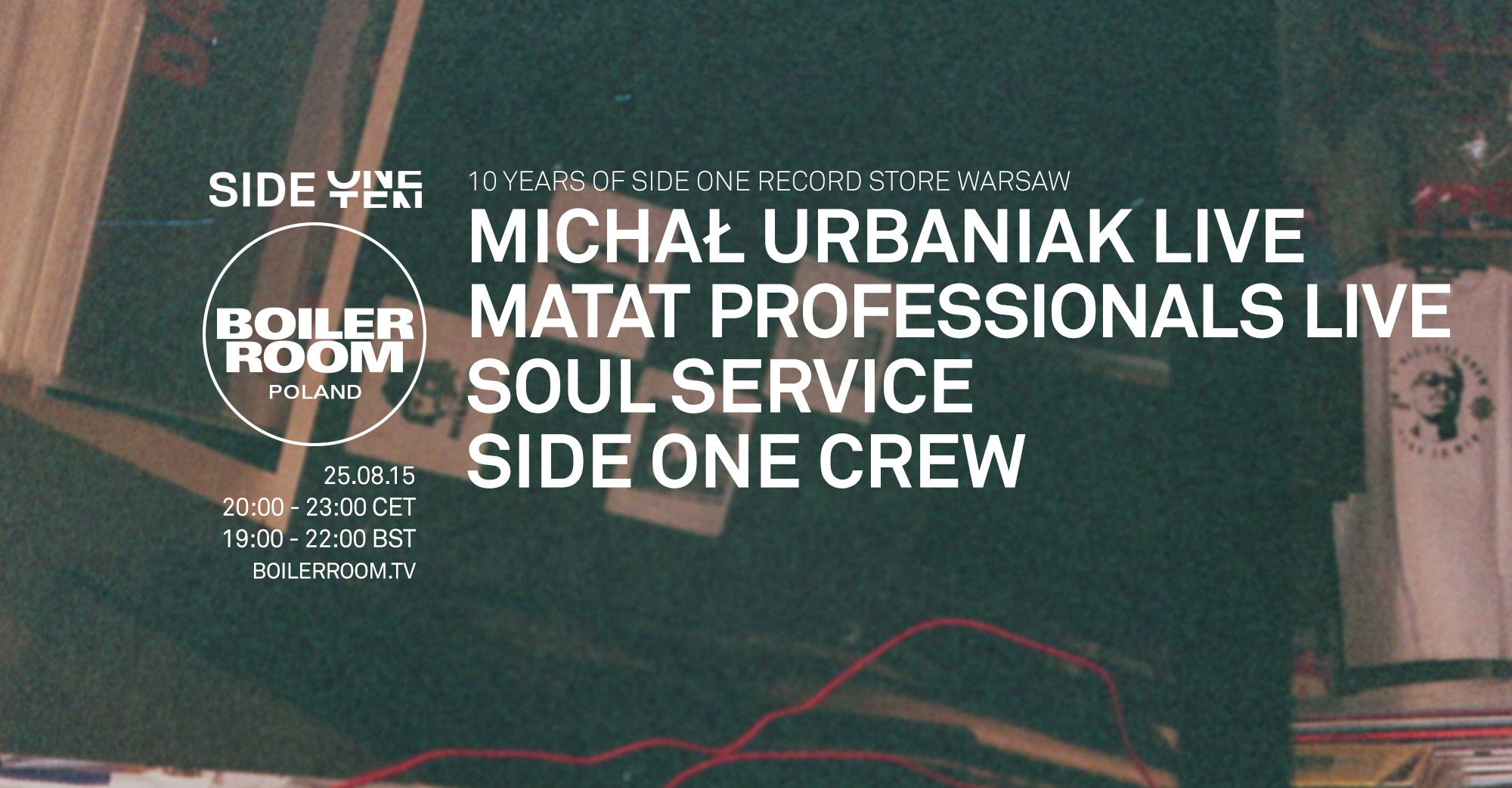 Flyer for event Poland: 10 Years of Side One Record Store.