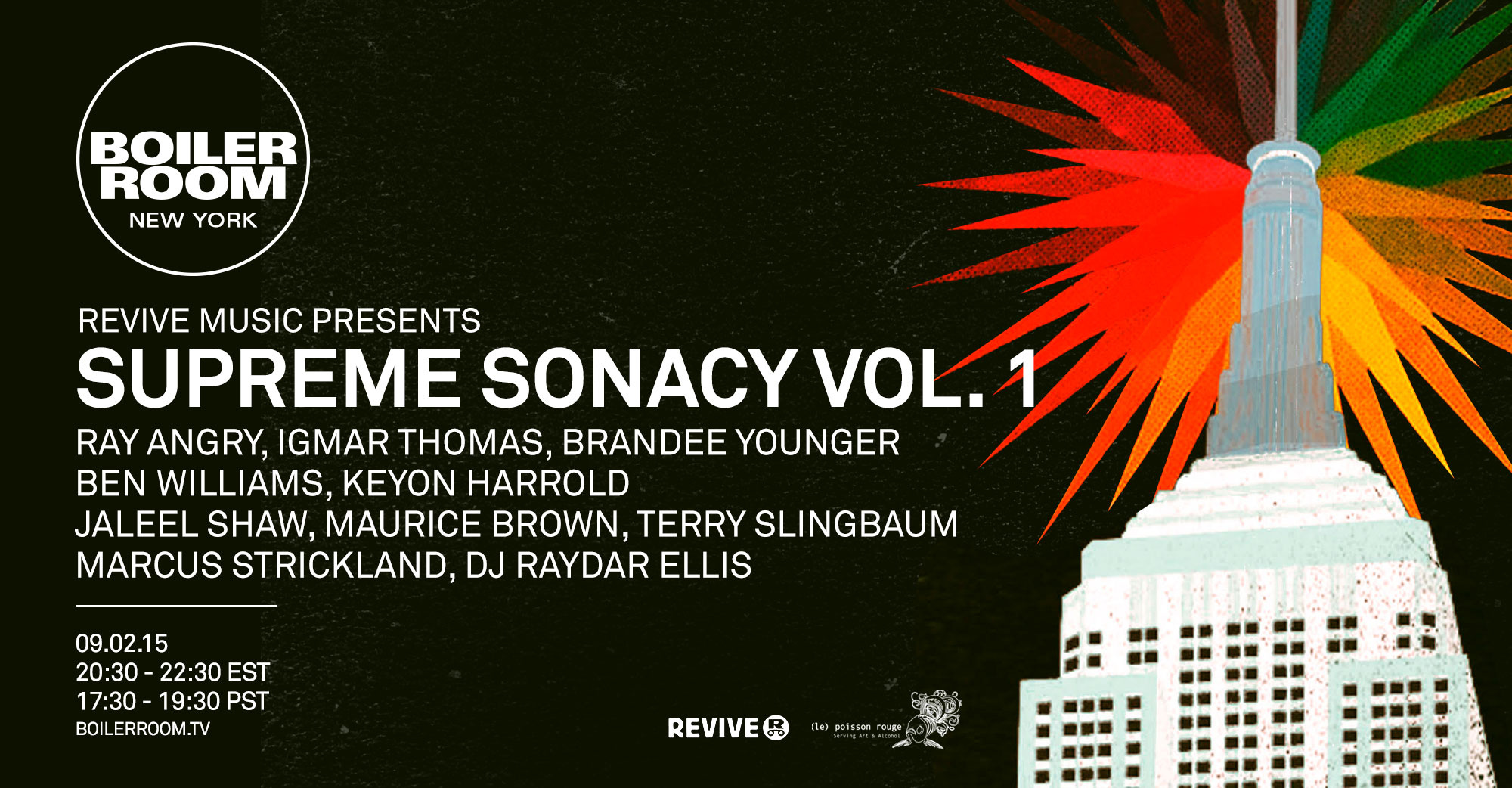 Flyer for event Revive Music: Supreme Sonacy Vol. 1.