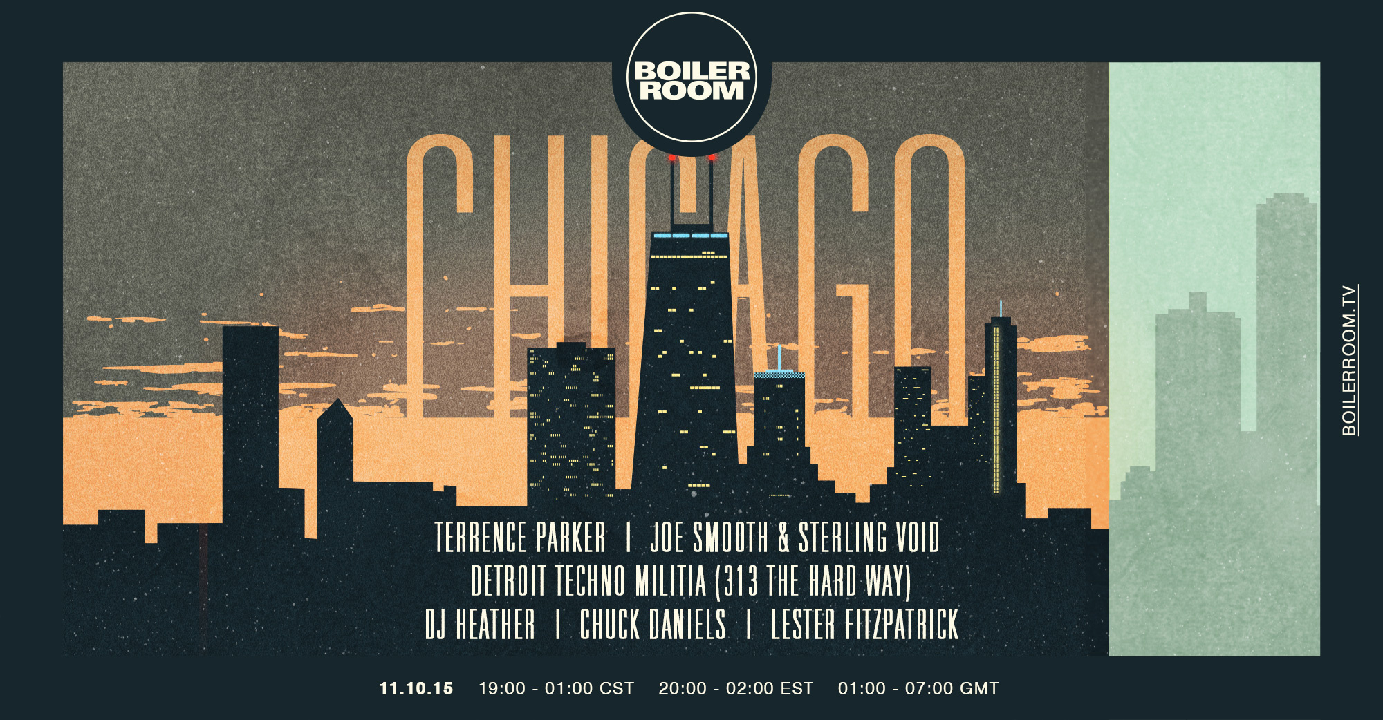 Flyer for event Chicago vs Detroit #1.