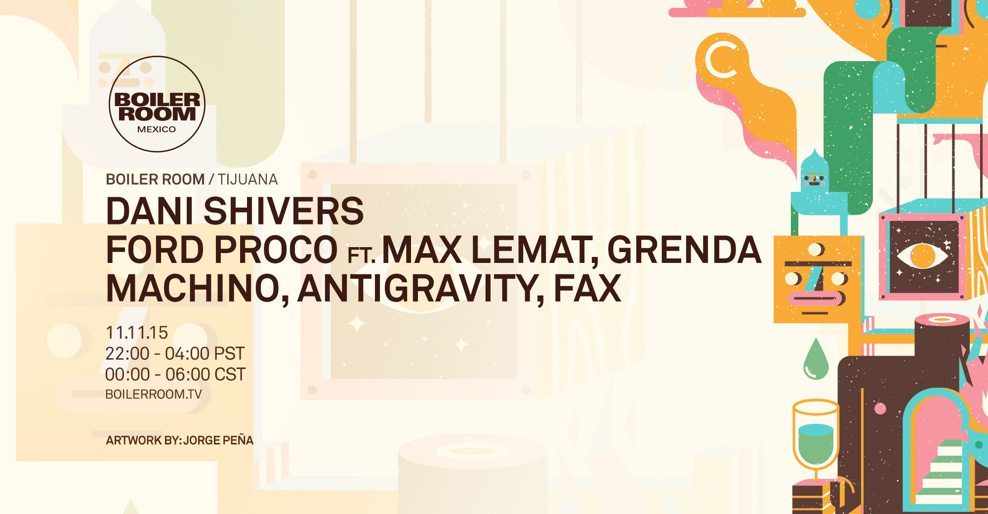 Flyer for event Uncover Sessions: Tijuana.