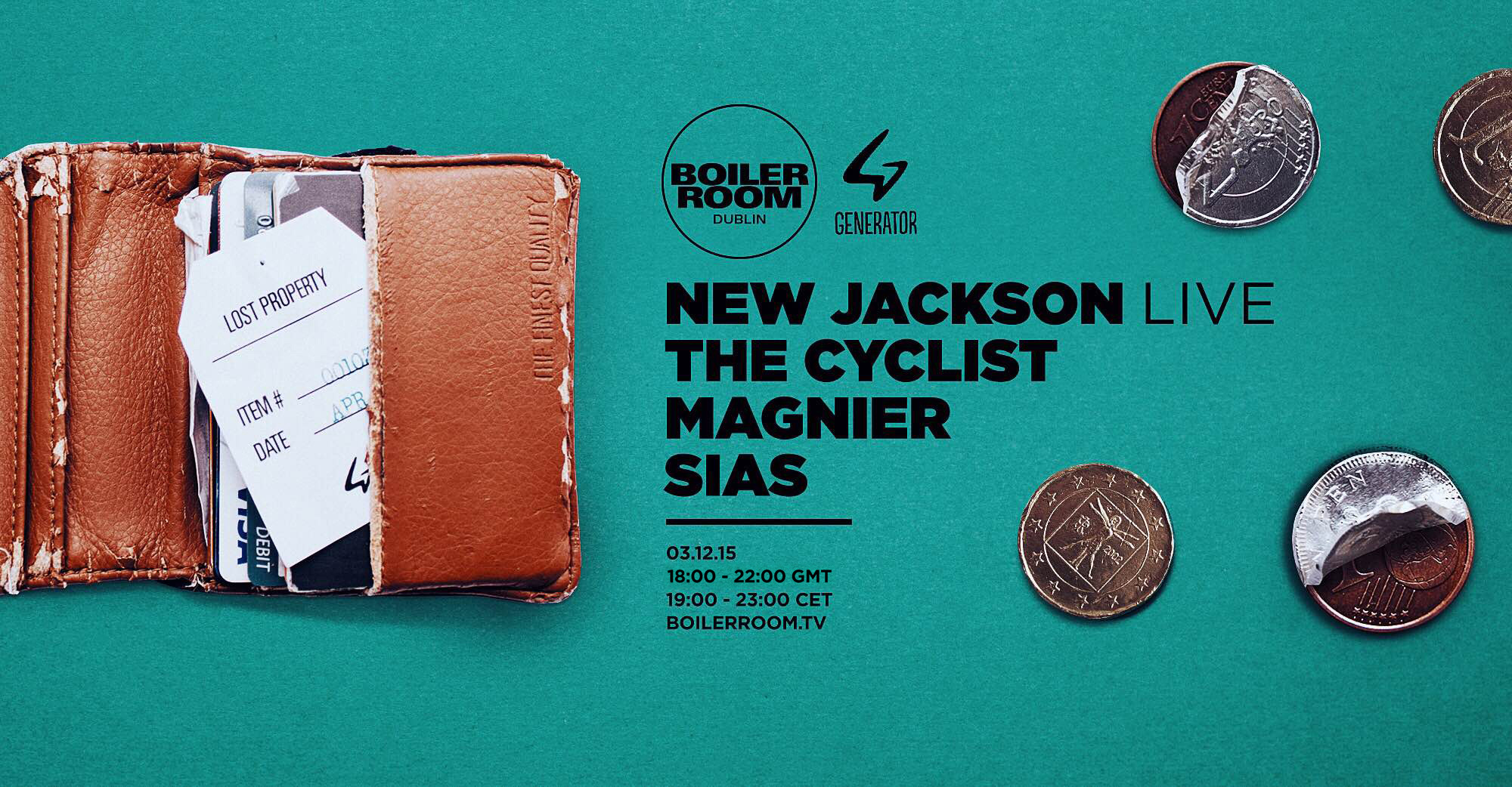 Flyer for event BR x Generator: Dublin.