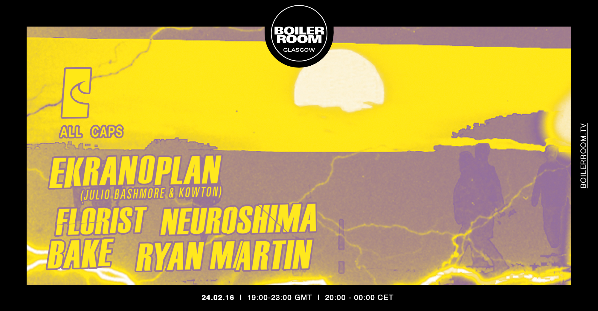 Flyer for event BR Glasgow: All Caps.