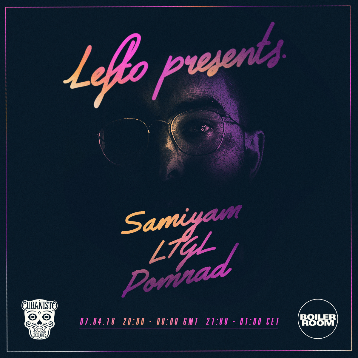 Flyer for event Boiler Room x Cubanisto Night: Brussels.