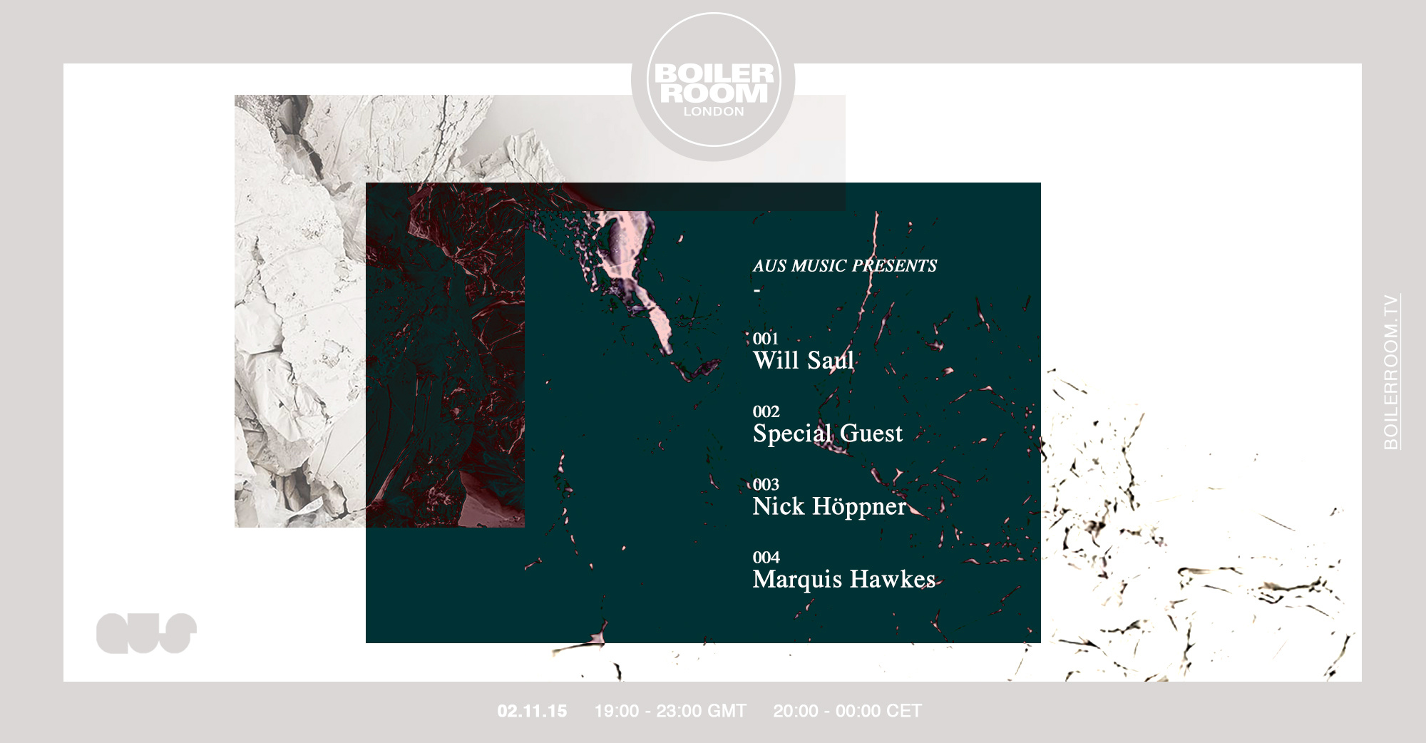 Flyer for event London: Aus Music.