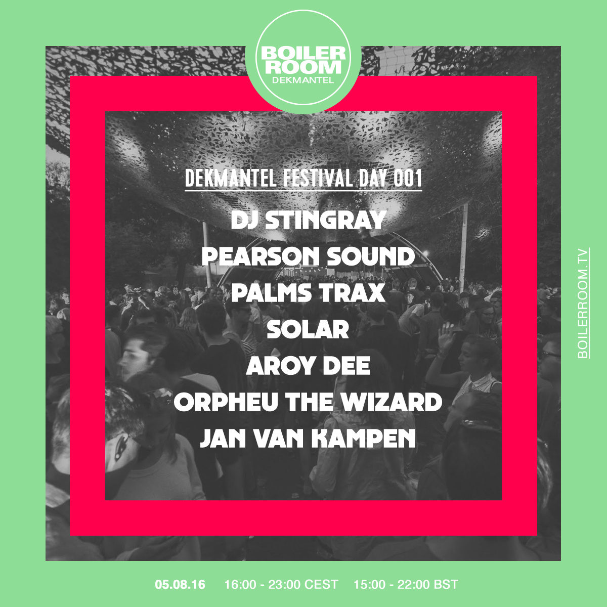 Flyer for event Dekmantel Day 001.