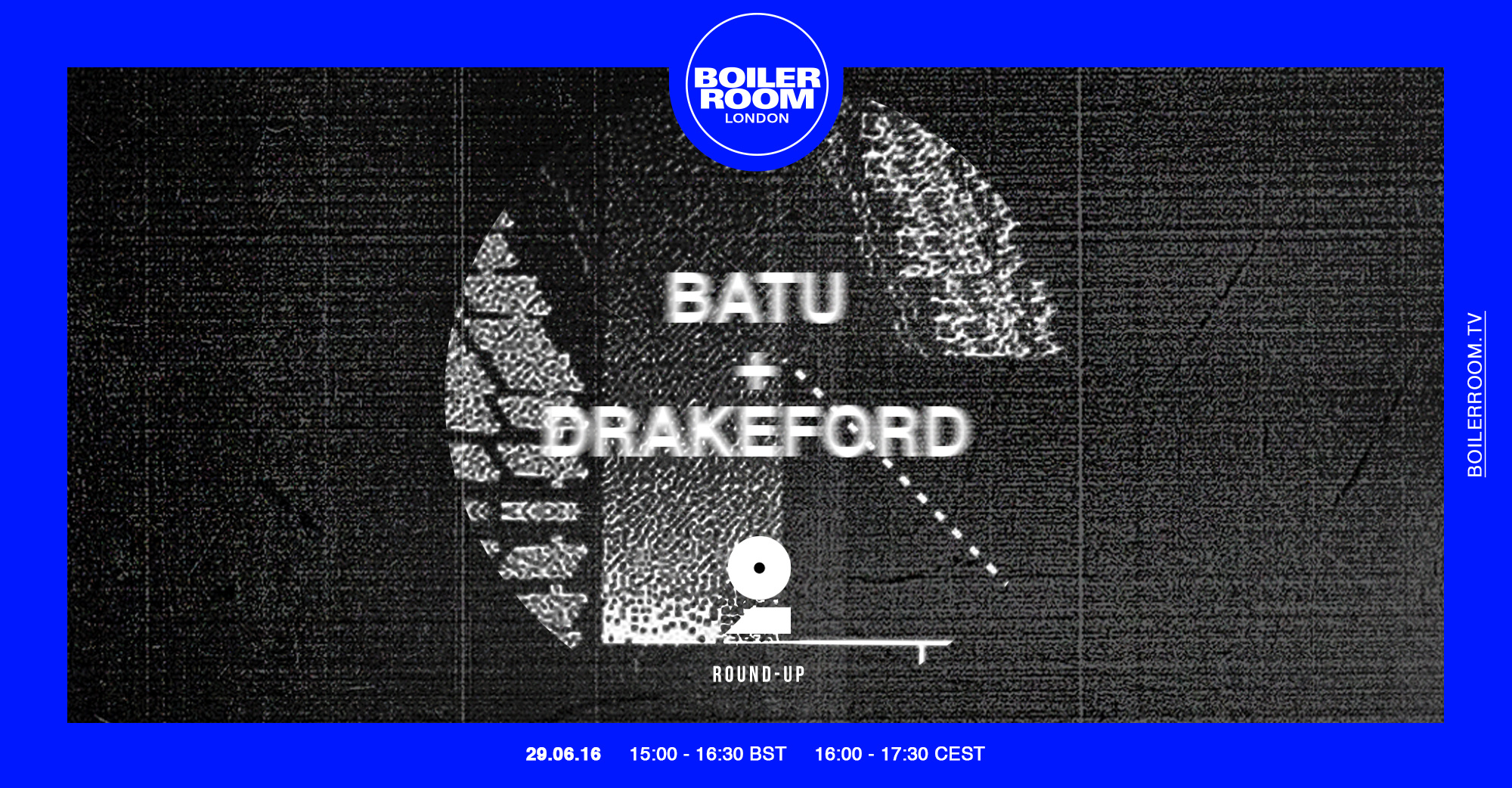 Flyer for event Channel 2 Round-Up: Batu & Drakeford.