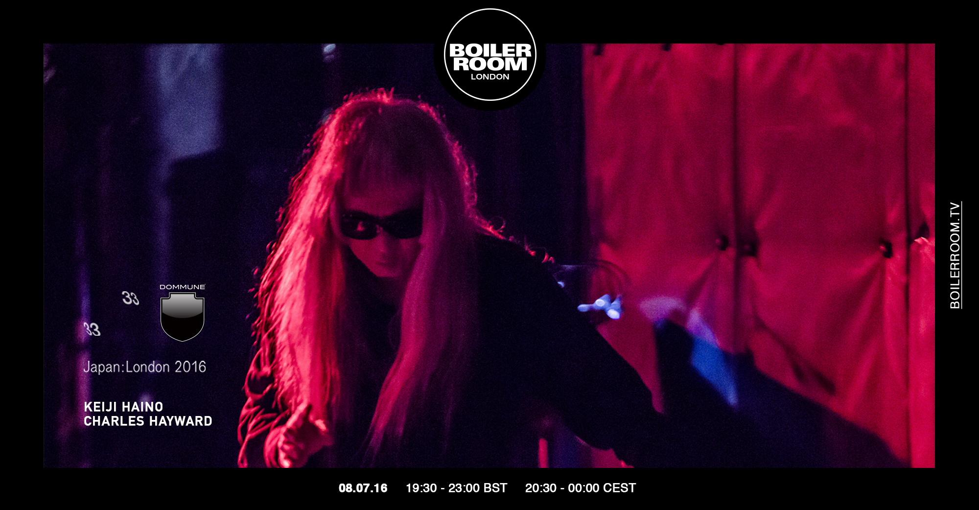 Flyer for event Keiji Haino & Charles Hayward.