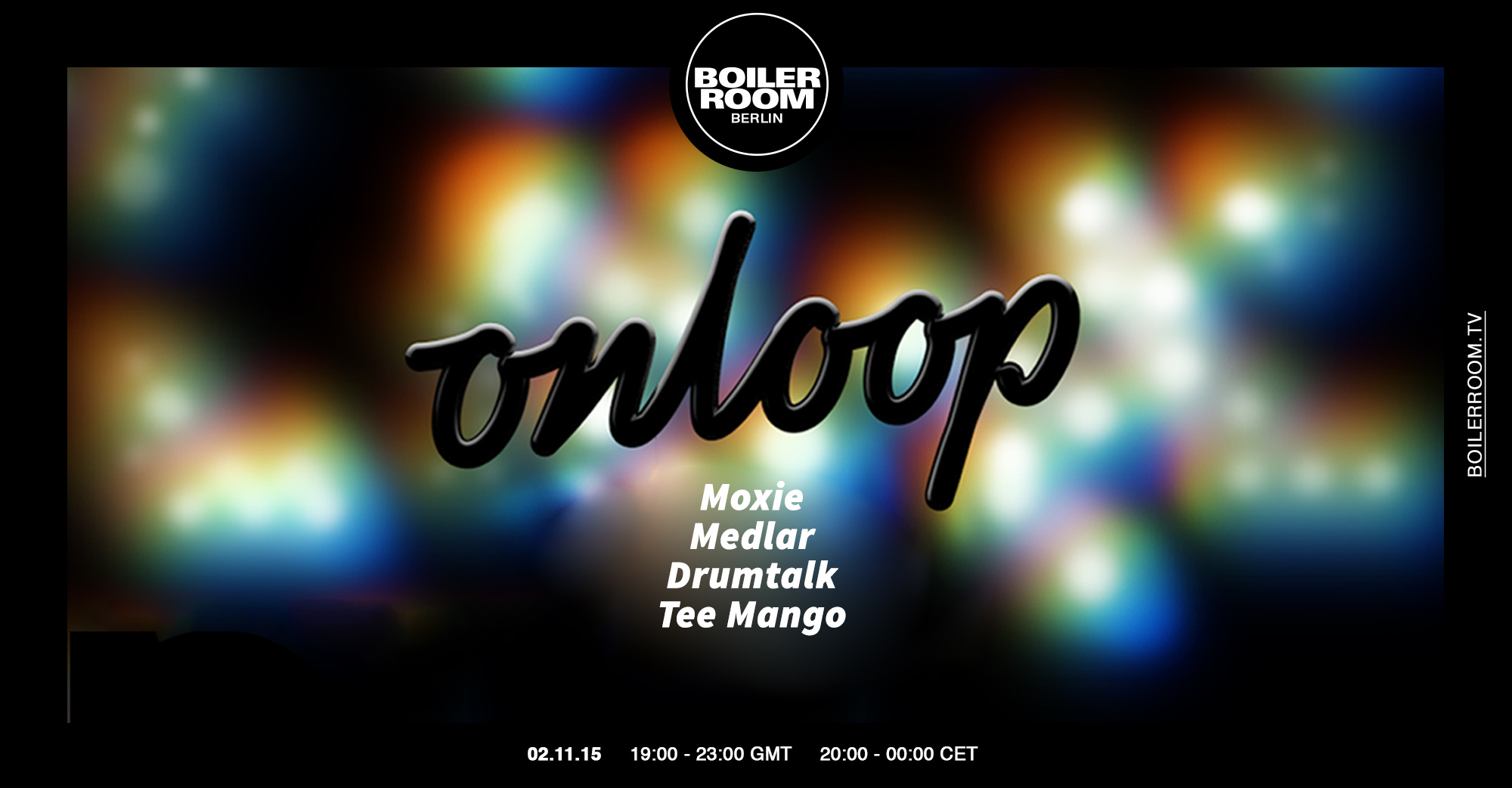 Flyer for event Moxie pres. 'On Loop' - Studio Session.