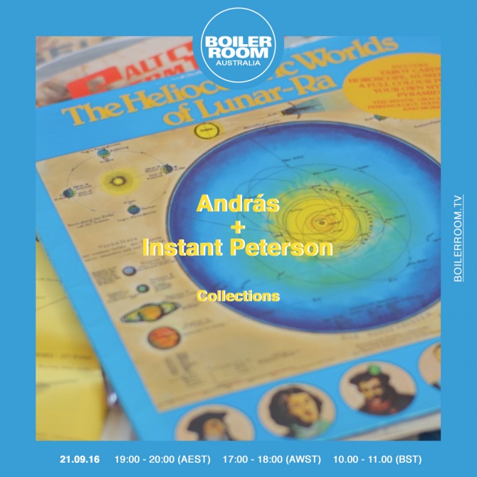 Flyer for event András + Instant Peterson.