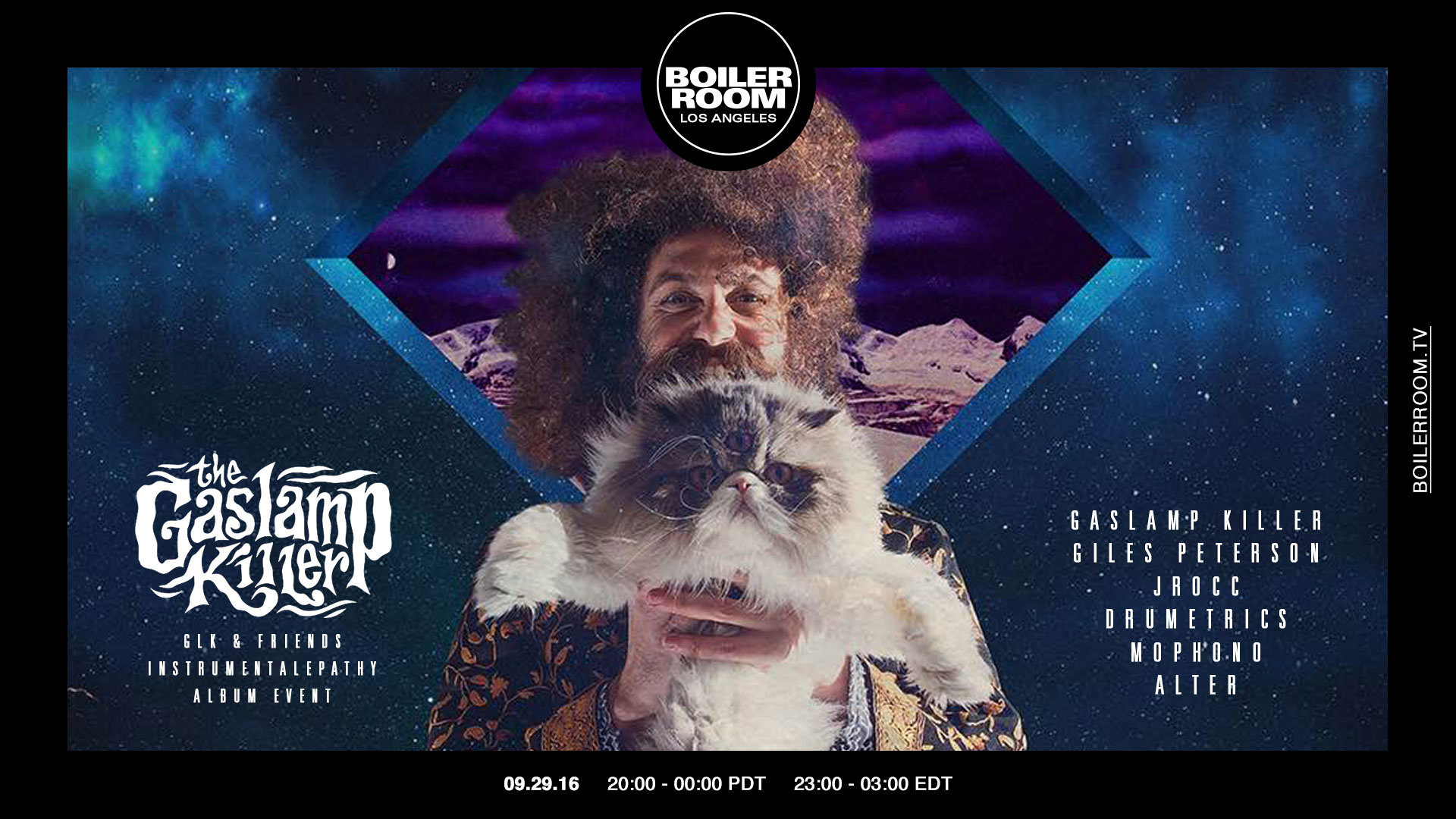 Flyer for event Los Angeles: The Gaslamp Killer Album Event.