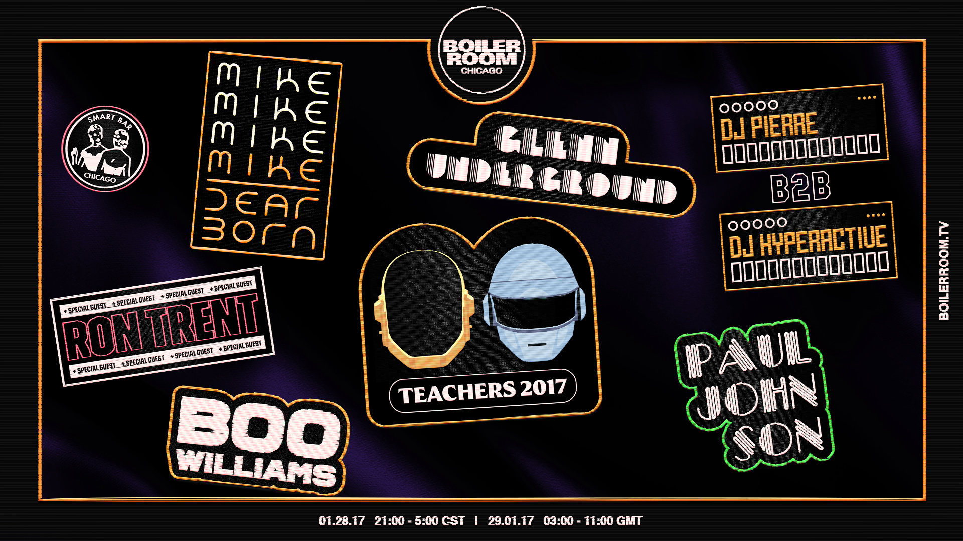 Flyer for event Teachers: A Chicago Tribute to Daft Punk.
