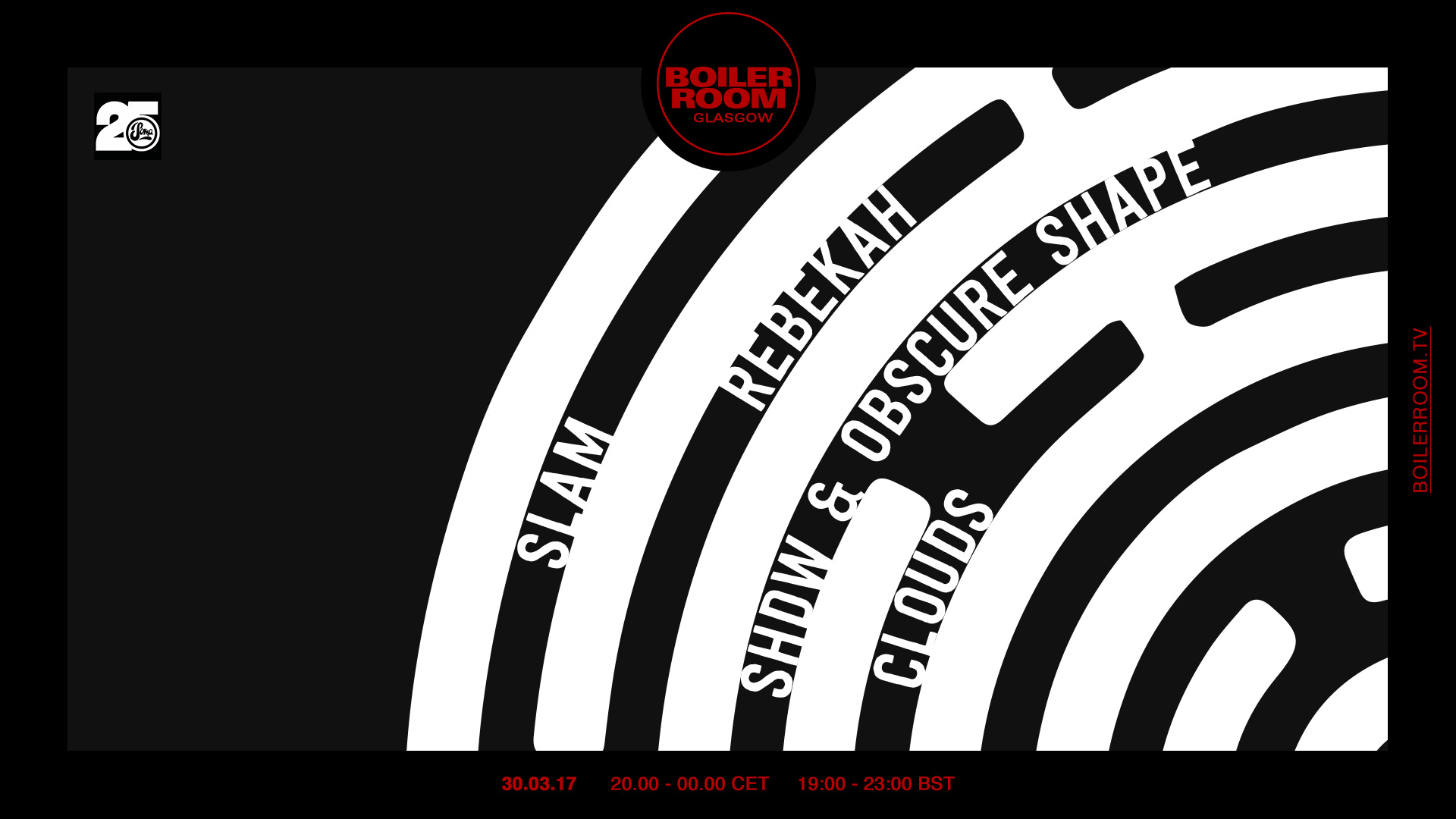 Flyer for event Glasgow: Soma 25.