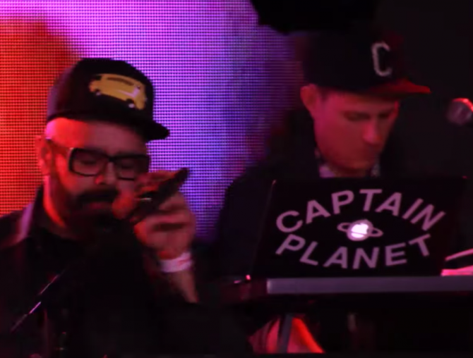 Flyer for event Chico Mann and Captain Planet.