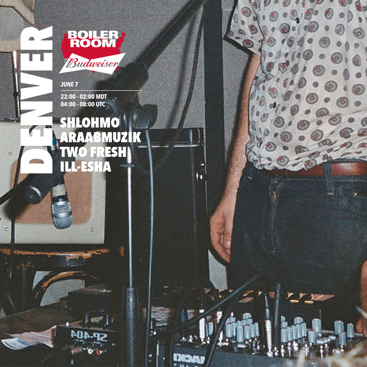 Flyer for event Boiler Room x Budweiser: Denver.