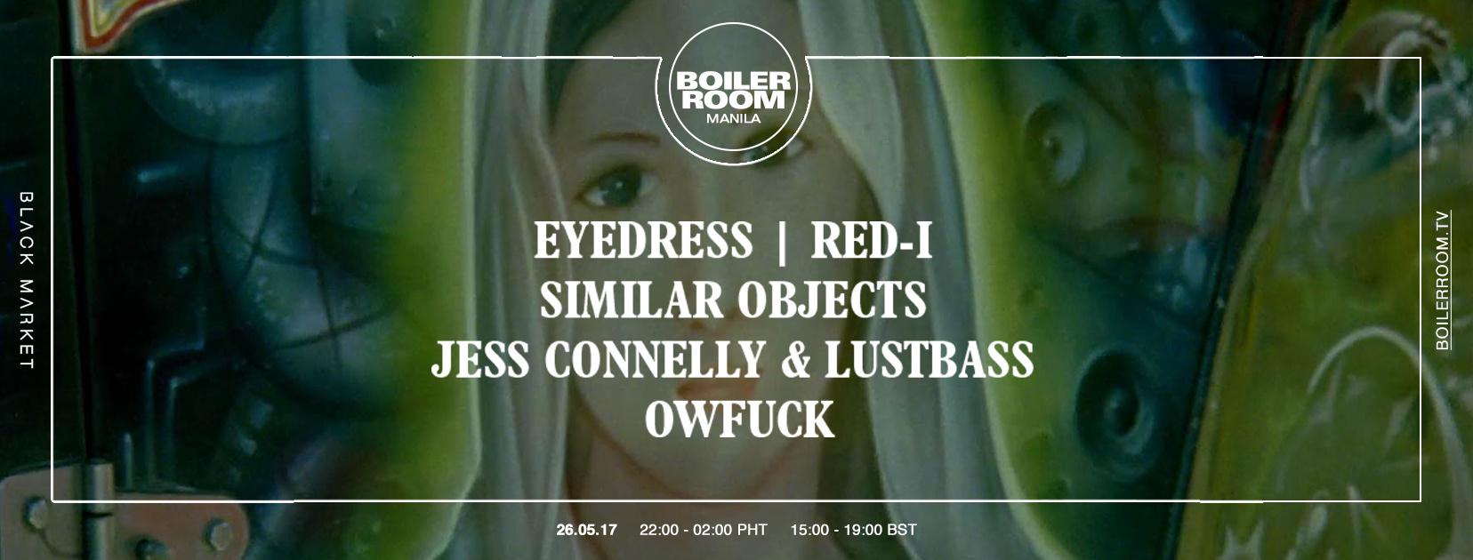 Flyer for event BR Manila: Black Market.