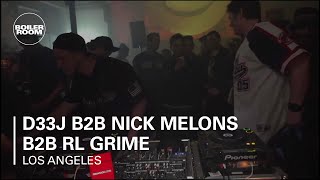 Flyer for event D33J b2b RL Grime b2b Nick Melons.