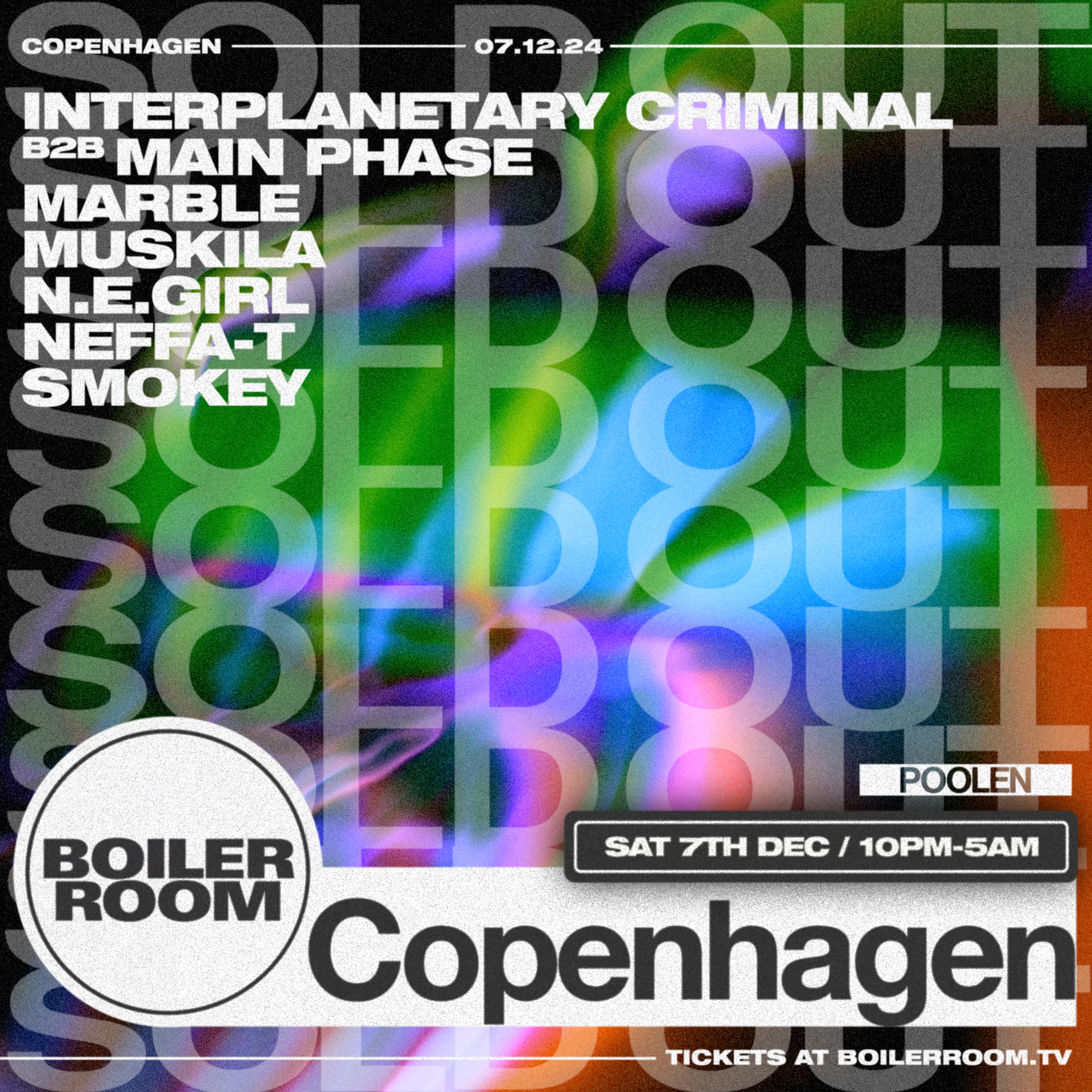 Flyer for event Copenhagen | Saturday.