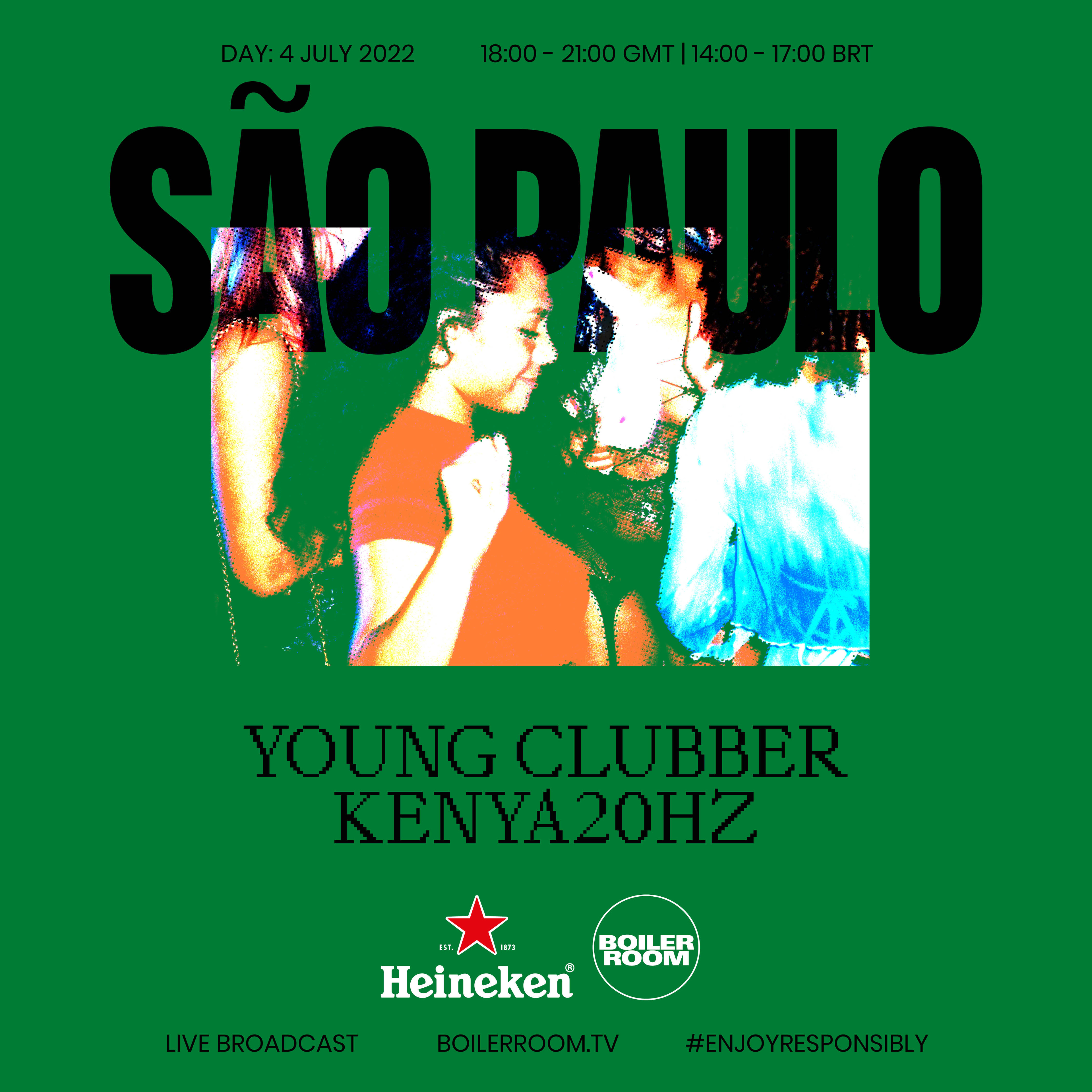 Flyer for event Boiler Room & Heineken: São Paulo.