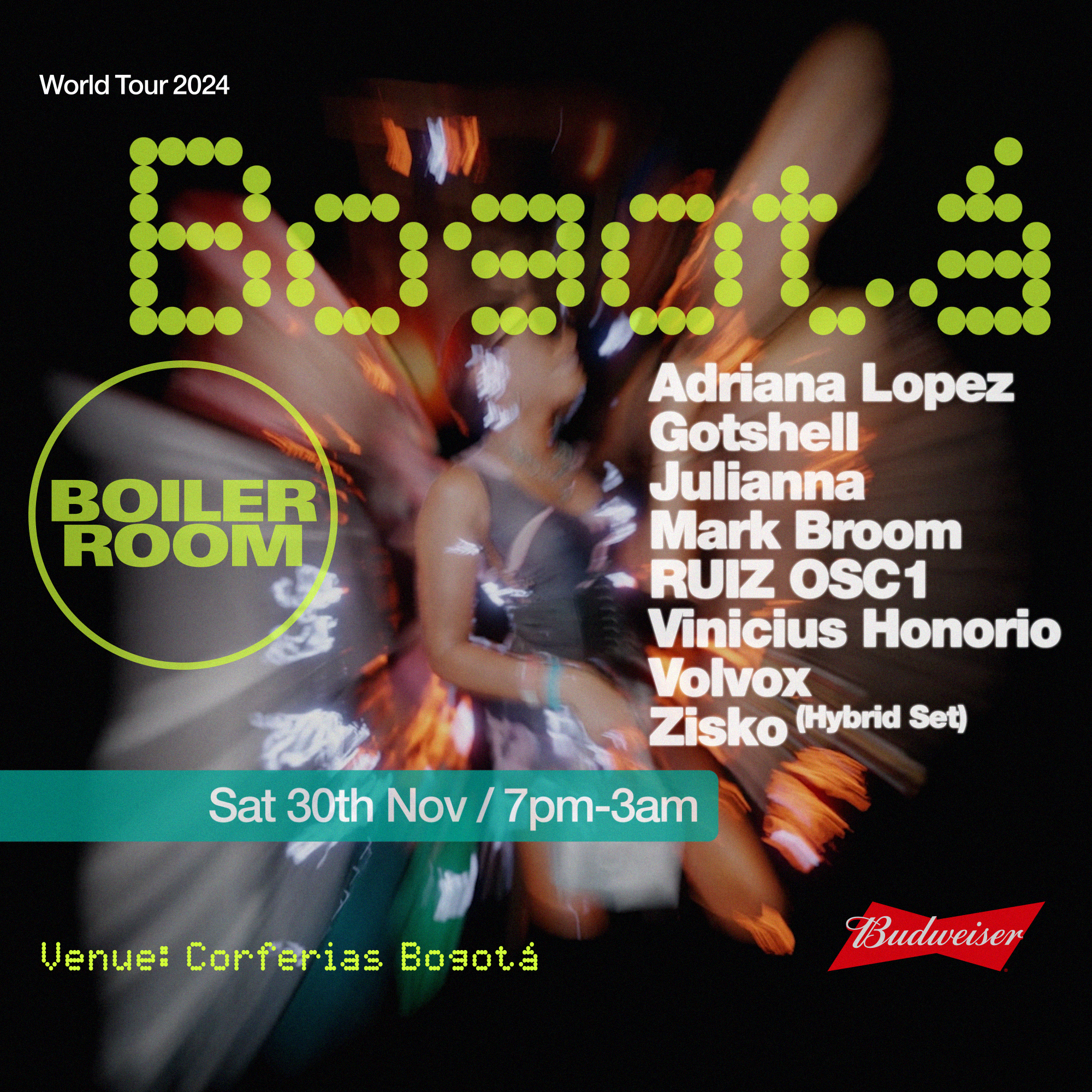 Flyer for event Bogotá.