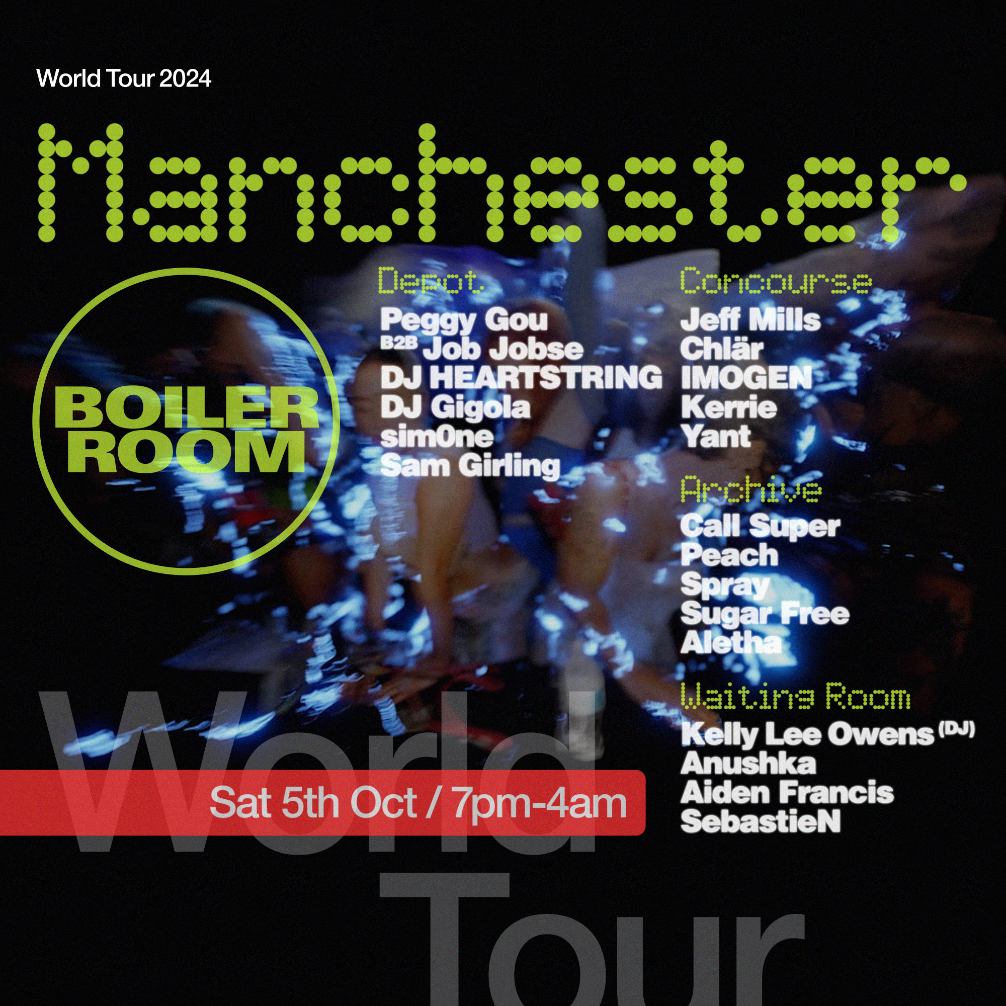 Flyer for event Manchester.