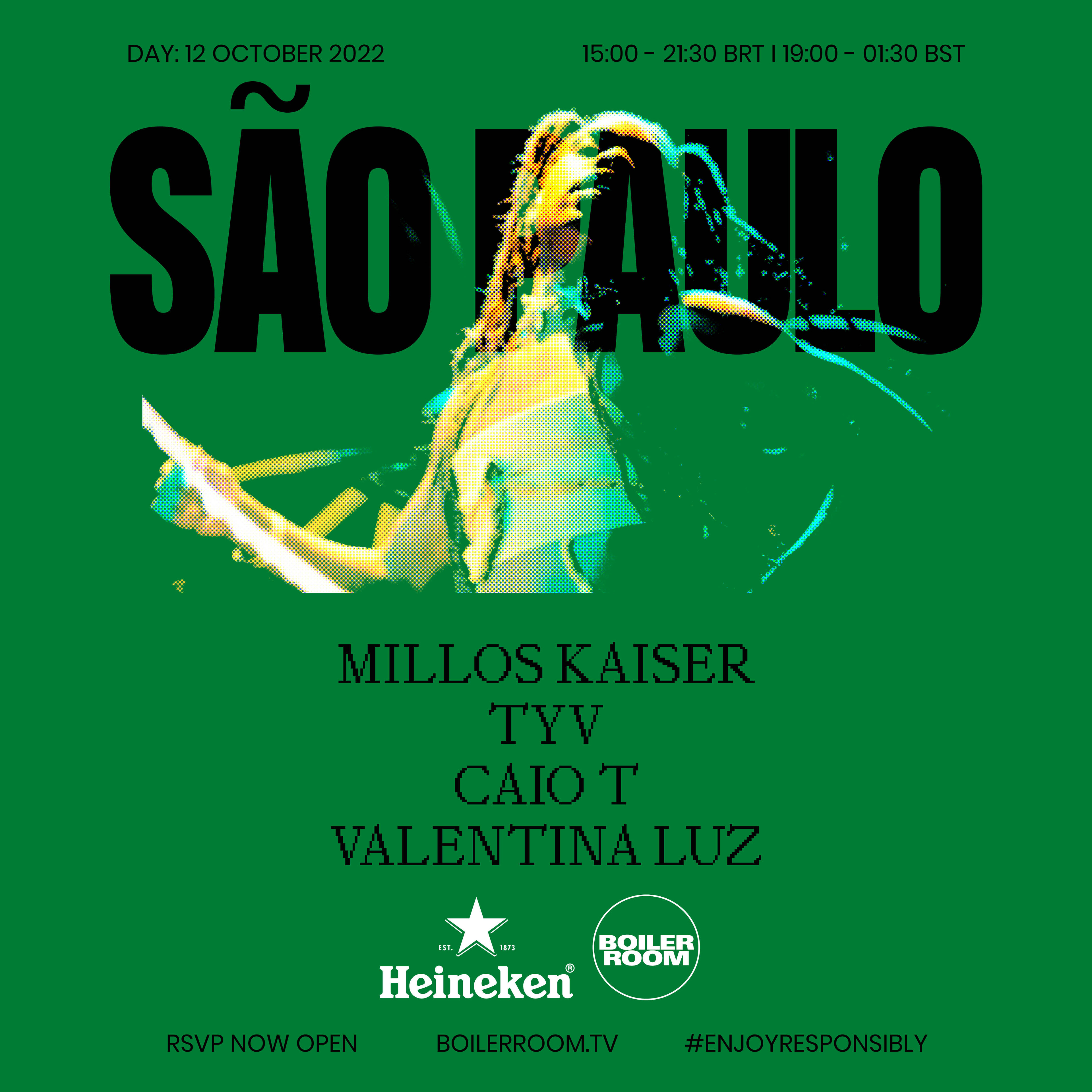 Flyer for event Heineken: São Paulo.