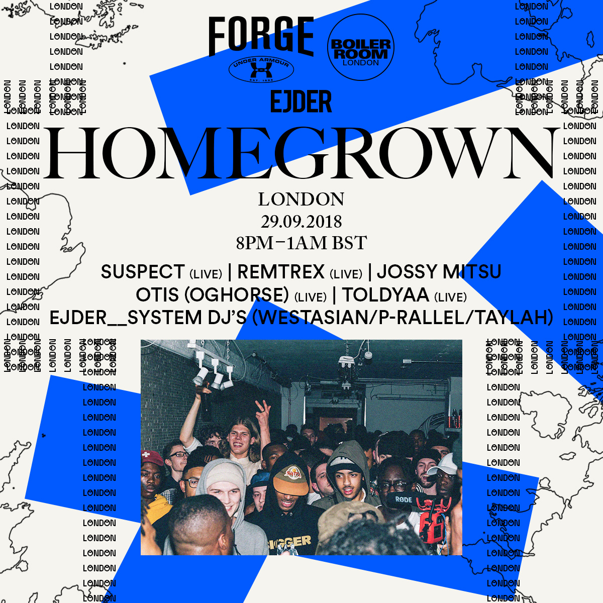 Flyer for event BR X UA Sportstyle London.