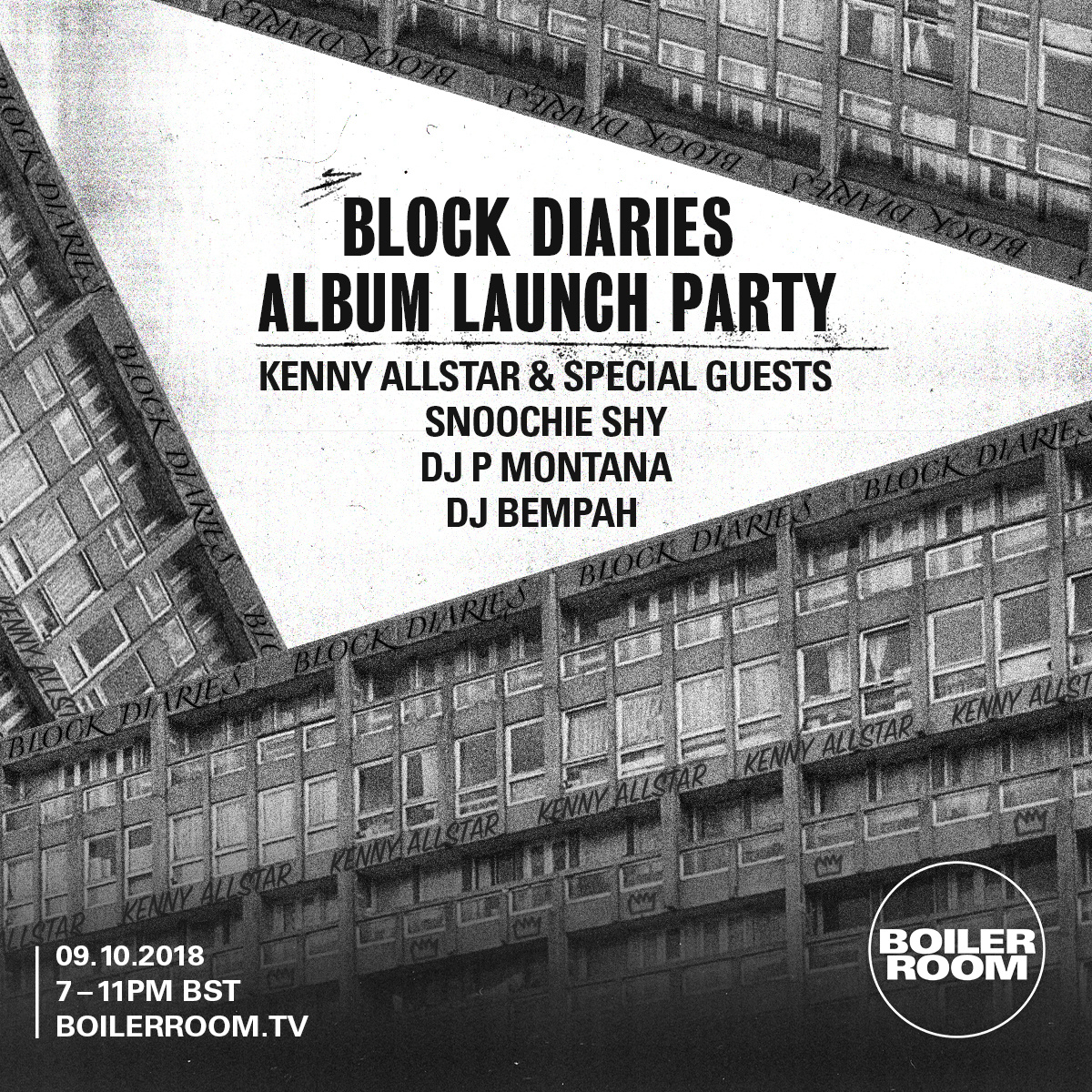 Flyer for event Kenny Allstar Album Launch Party.