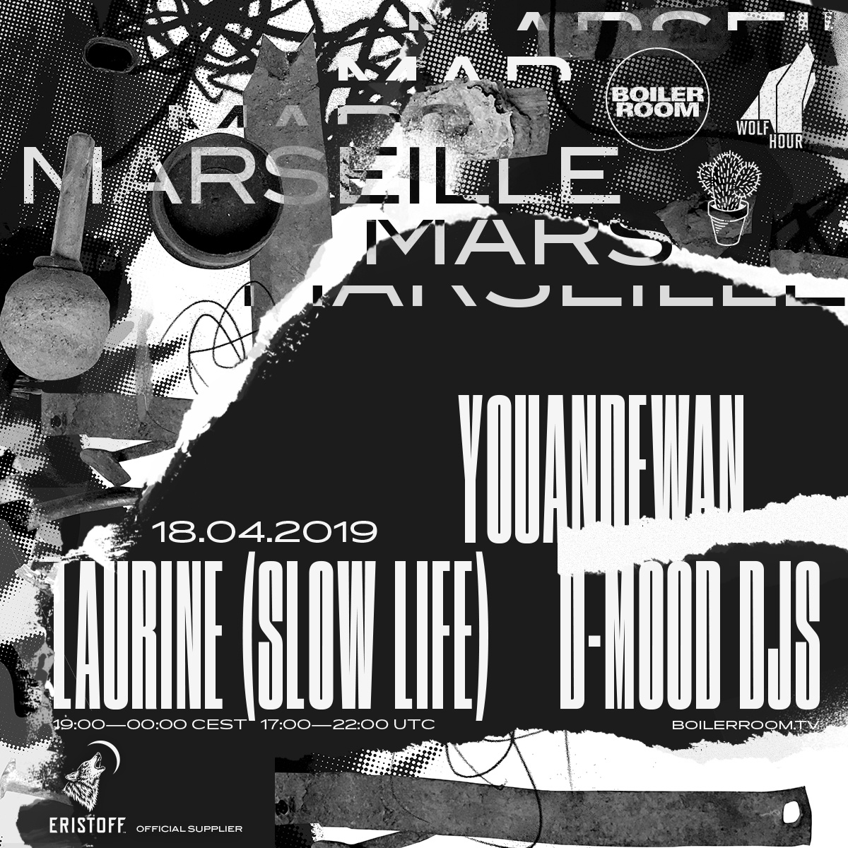 Flyer for event Eristoff x D-Mood: Marseille.