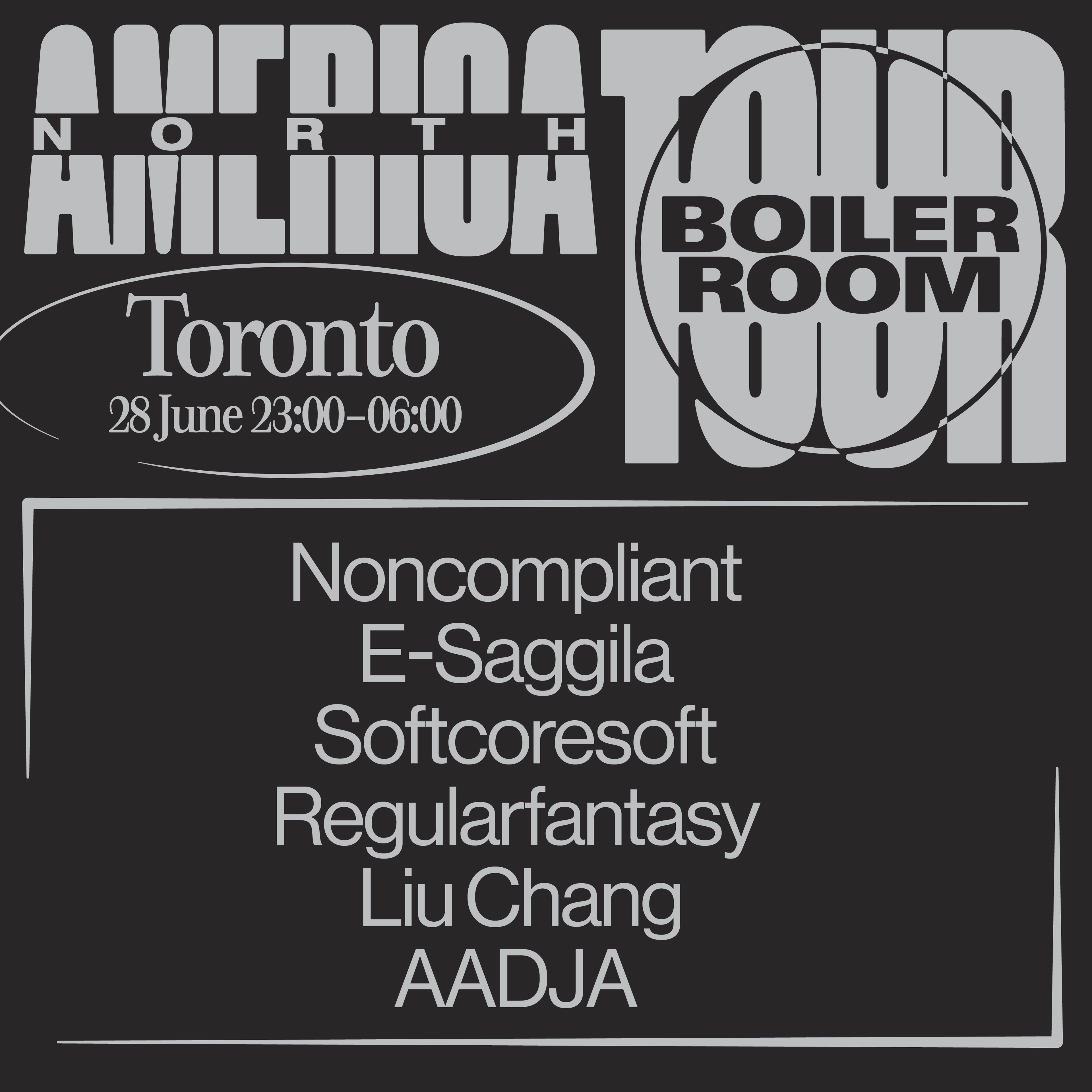 Flyer for event Boiler Room Toronto.