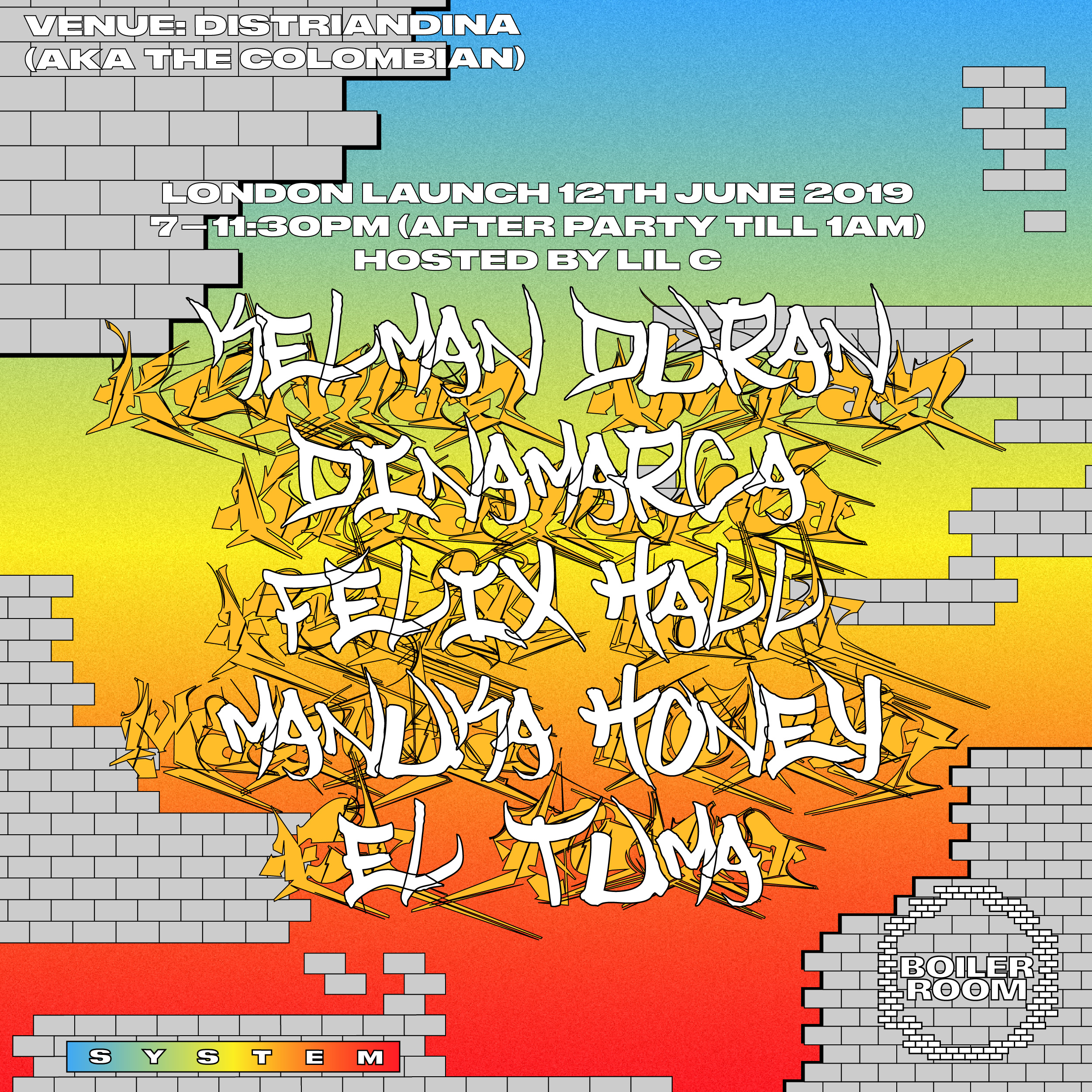 Flyer for event SYSTEM: LDN Launch.