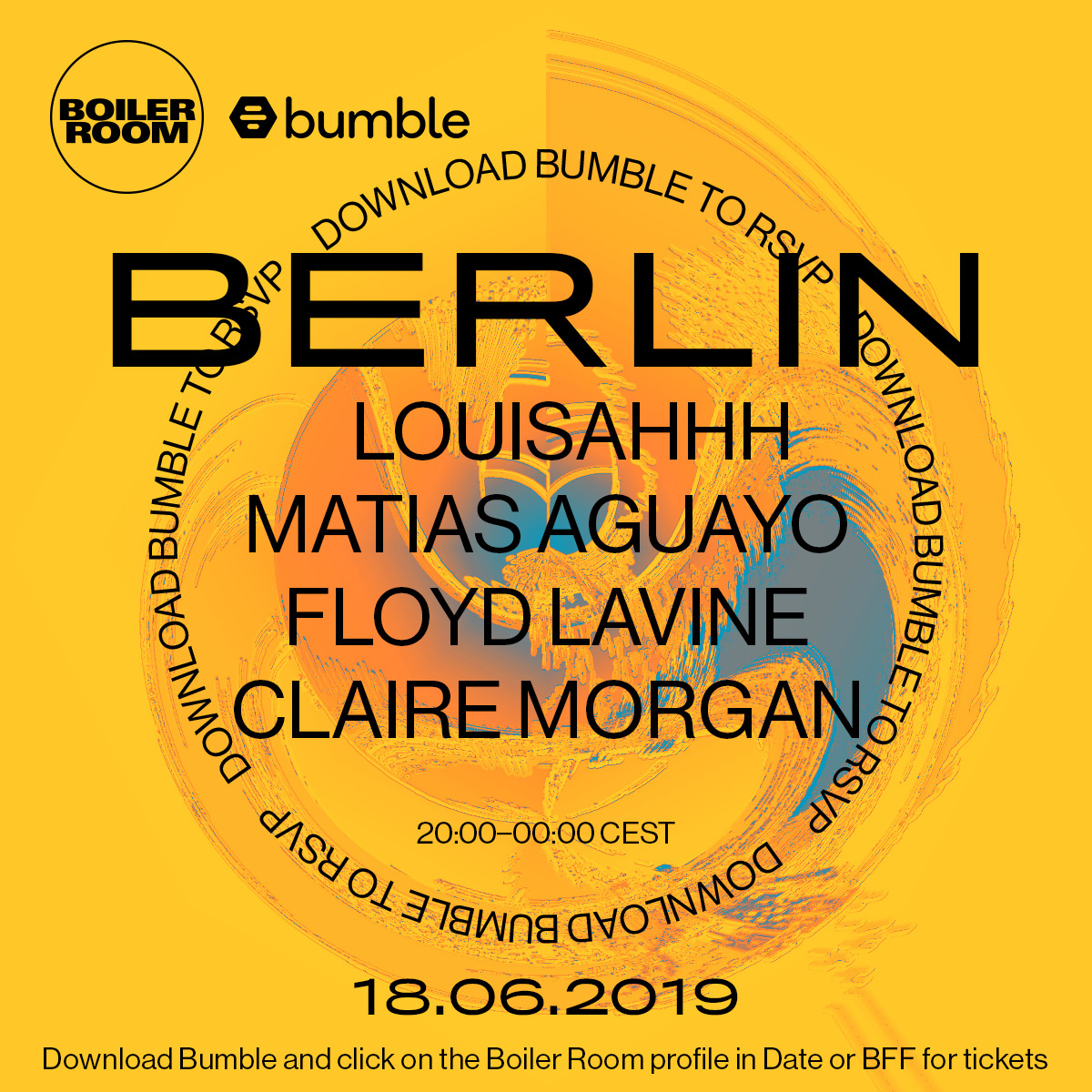 Flyer for event Bumble Berlin.